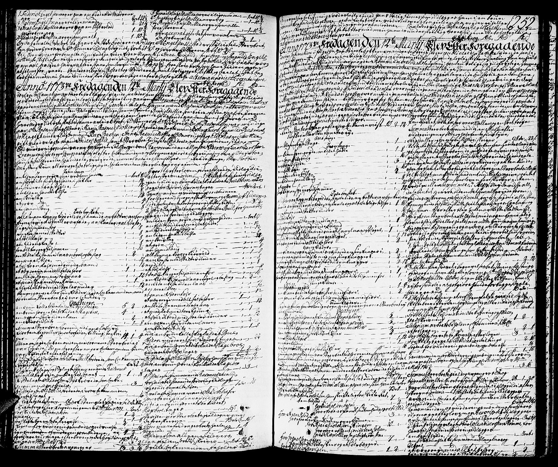 Orkdal sorenskriveri, SAT/A-4169/1/3/3Aa/L0007: Skifteprotokoller, 1767-1782, s. 251b-252a