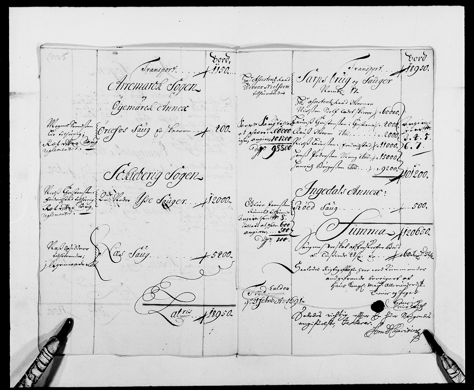 Rentekammeret inntil 1814, Reviderte regnskaper, Fogderegnskap, RA/EA-4092/R01/L0010: Fogderegnskap Idd og Marker, 1690-1691, s. 245