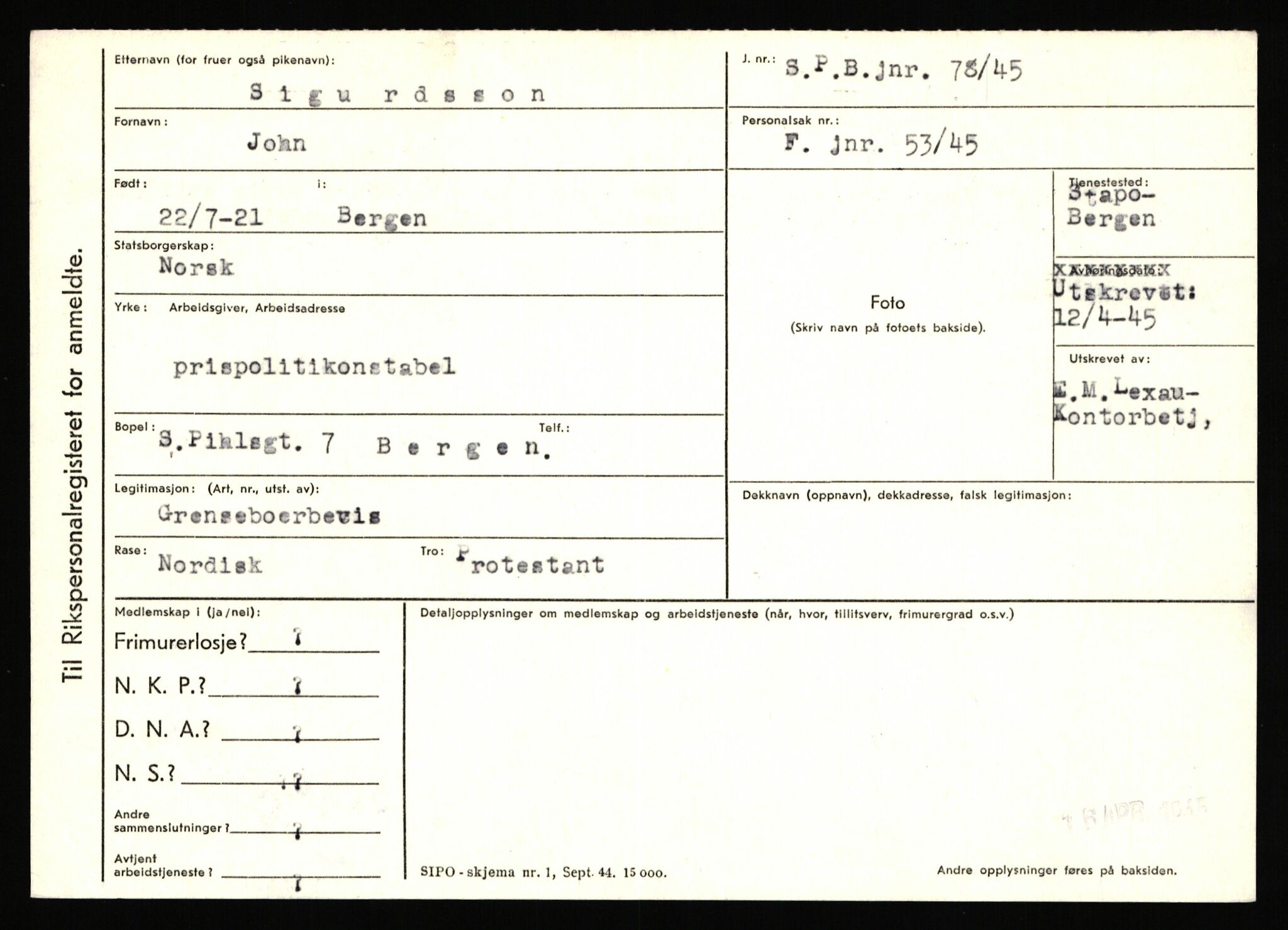 Statspolitiet - Hovedkontoret / Osloavdelingen, AV/RA-S-1329/C/Ca/L0014: Seterlien - Svartås, 1943-1945, s. 115