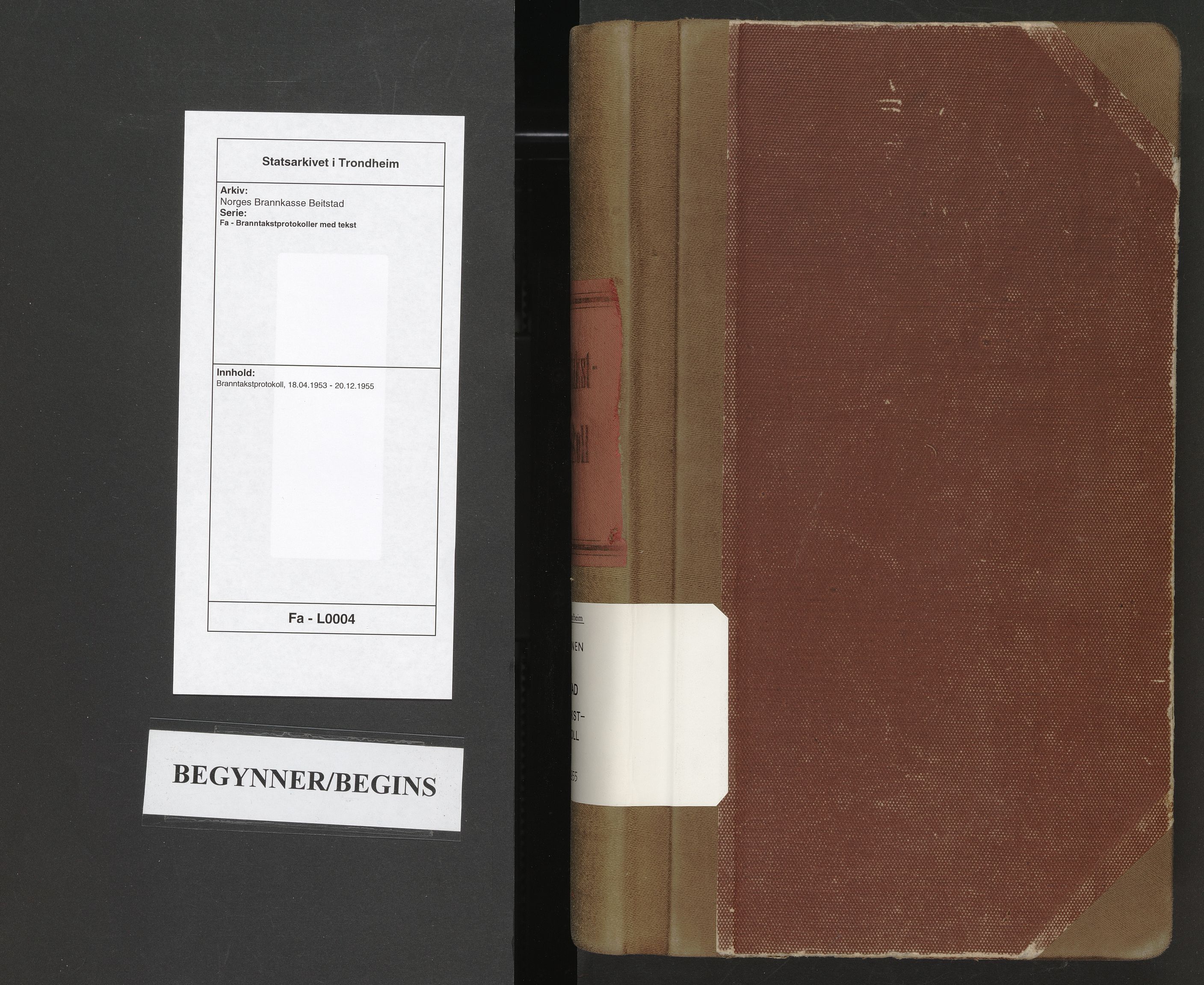 Norges Brannkasse Beitstad, SAT/A-5546/Fa/L0004: Branntakstprotokoll, 1953-1955