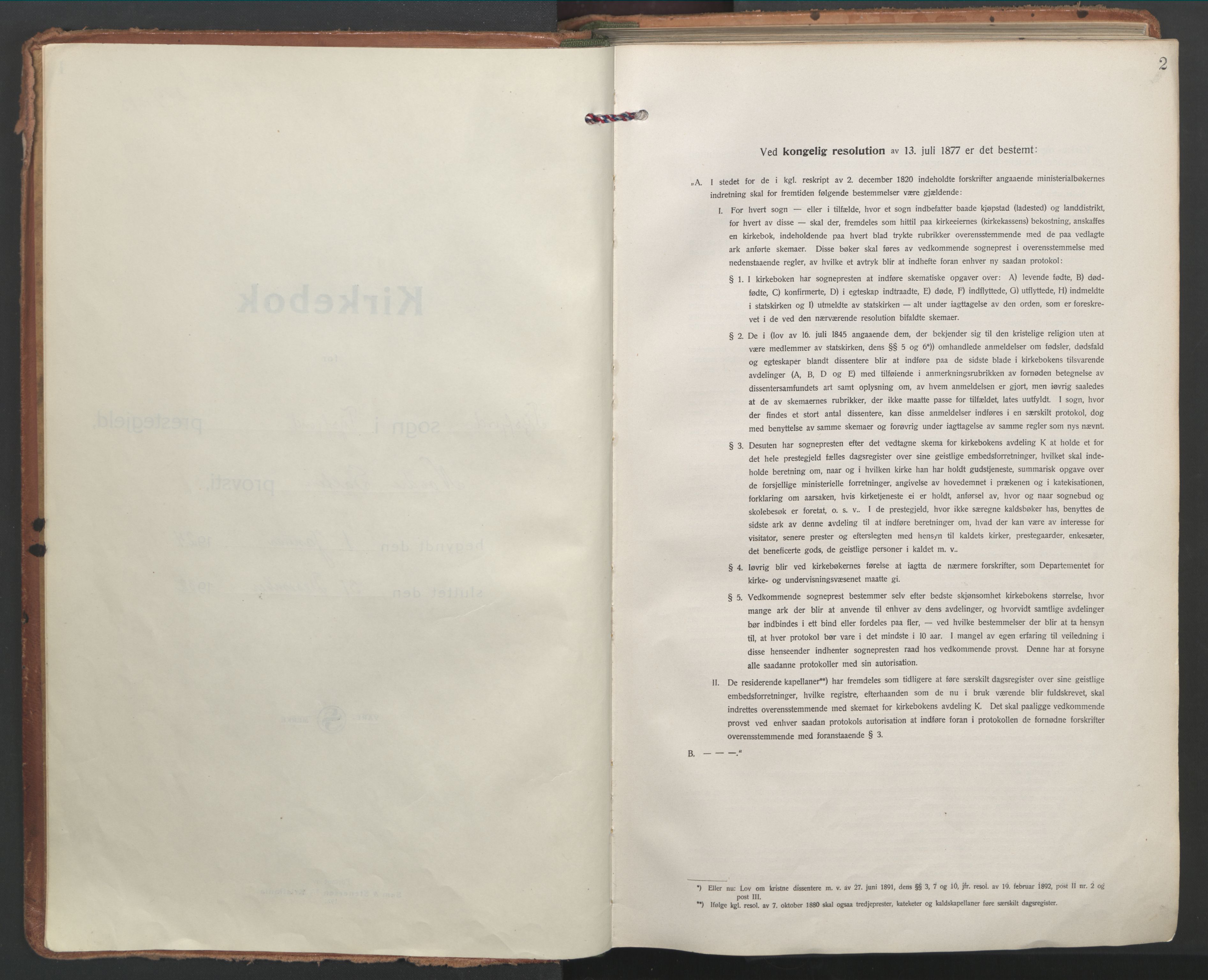 Ministerialprotokoller, klokkerbøker og fødselsregistre - Nordland, SAT/A-1459/861/L0873: Ministerialbok nr. 861A08, 1923-1932, s. 2