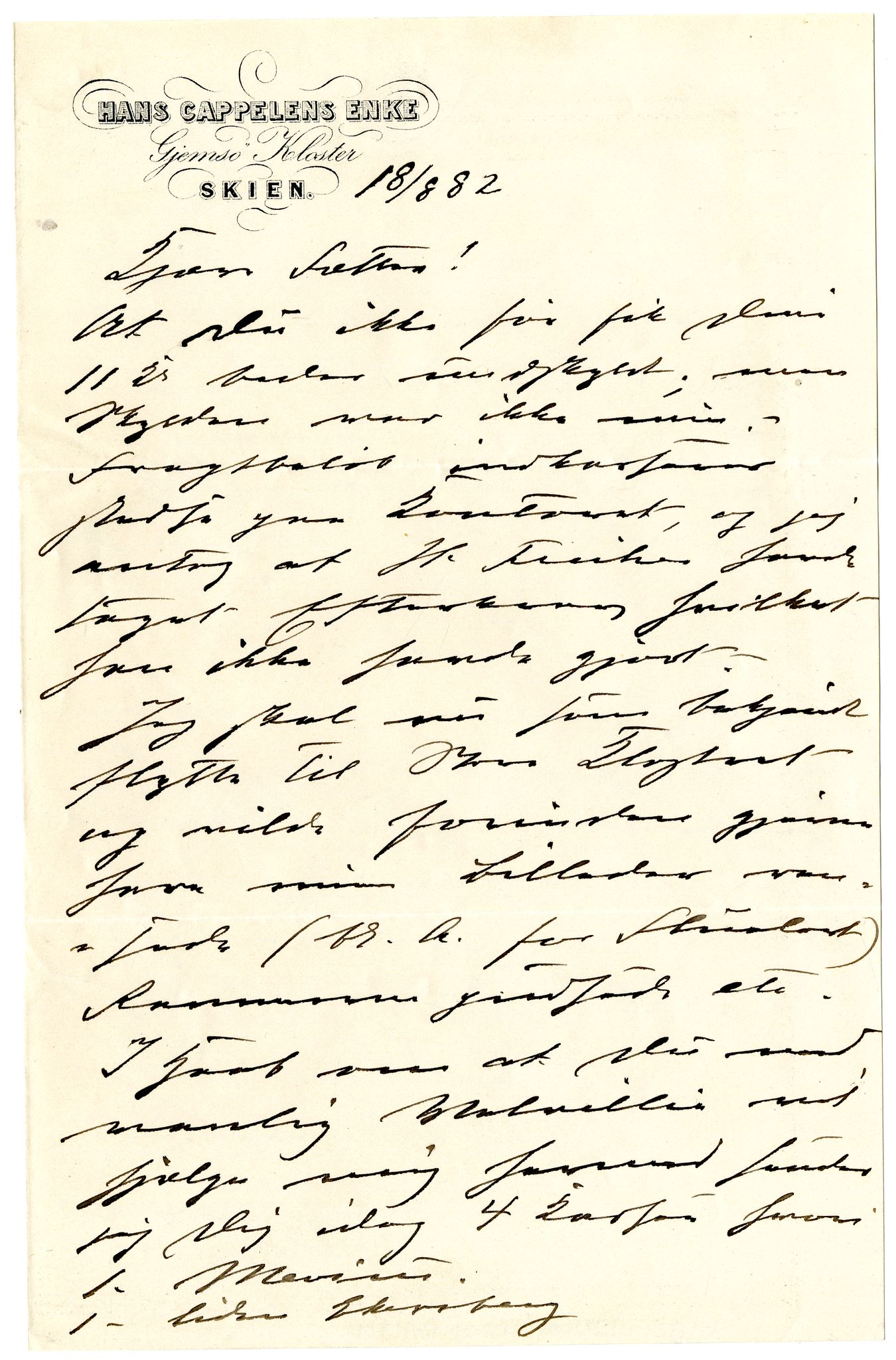Diderik Maria Aalls brevsamling, NF/Ark-1023/F/L0002: D.M. Aalls brevsamling. B - C, 1799-1889, s. 273