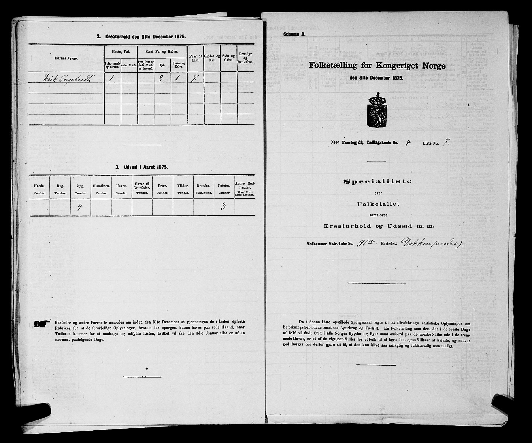 SAKO, Folketelling 1875 for 0633P Nore prestegjeld, 1875, s. 606