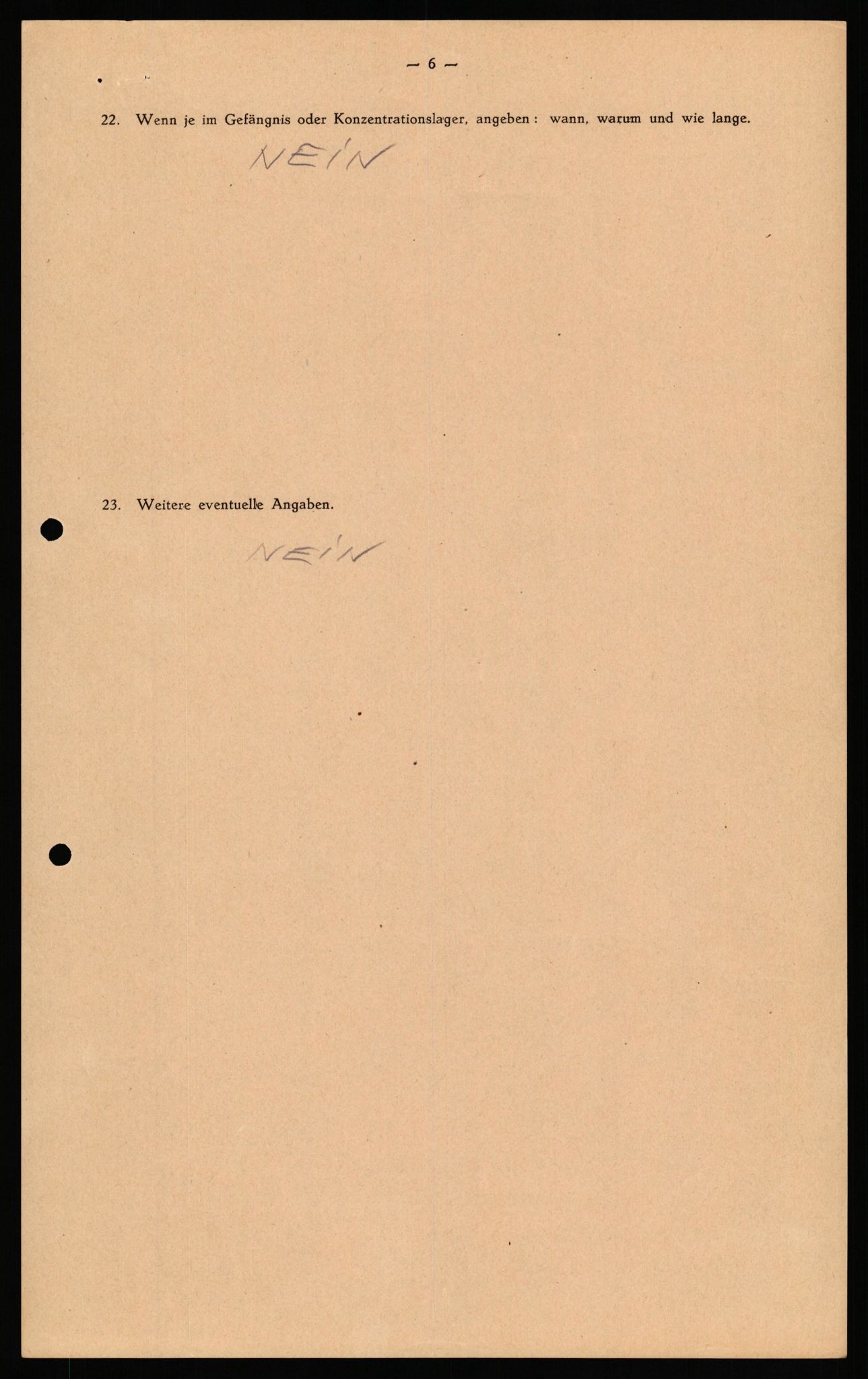 Forsvaret, Forsvarets overkommando II, AV/RA-RAFA-3915/D/Db/L0034: CI Questionaires. Tyske okkupasjonsstyrker i Norge. Tyskere., 1945-1946, s. 450