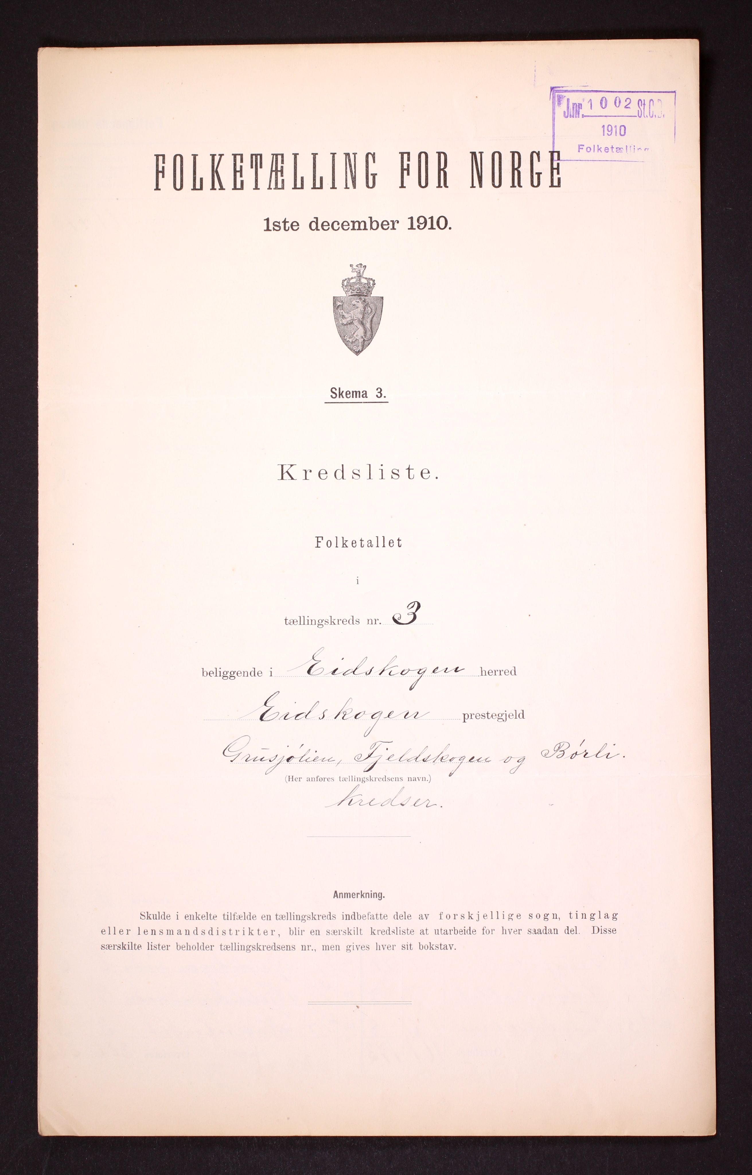 RA, Folketelling 1910 for 0420 Eidskog herred, 1910, s. 14