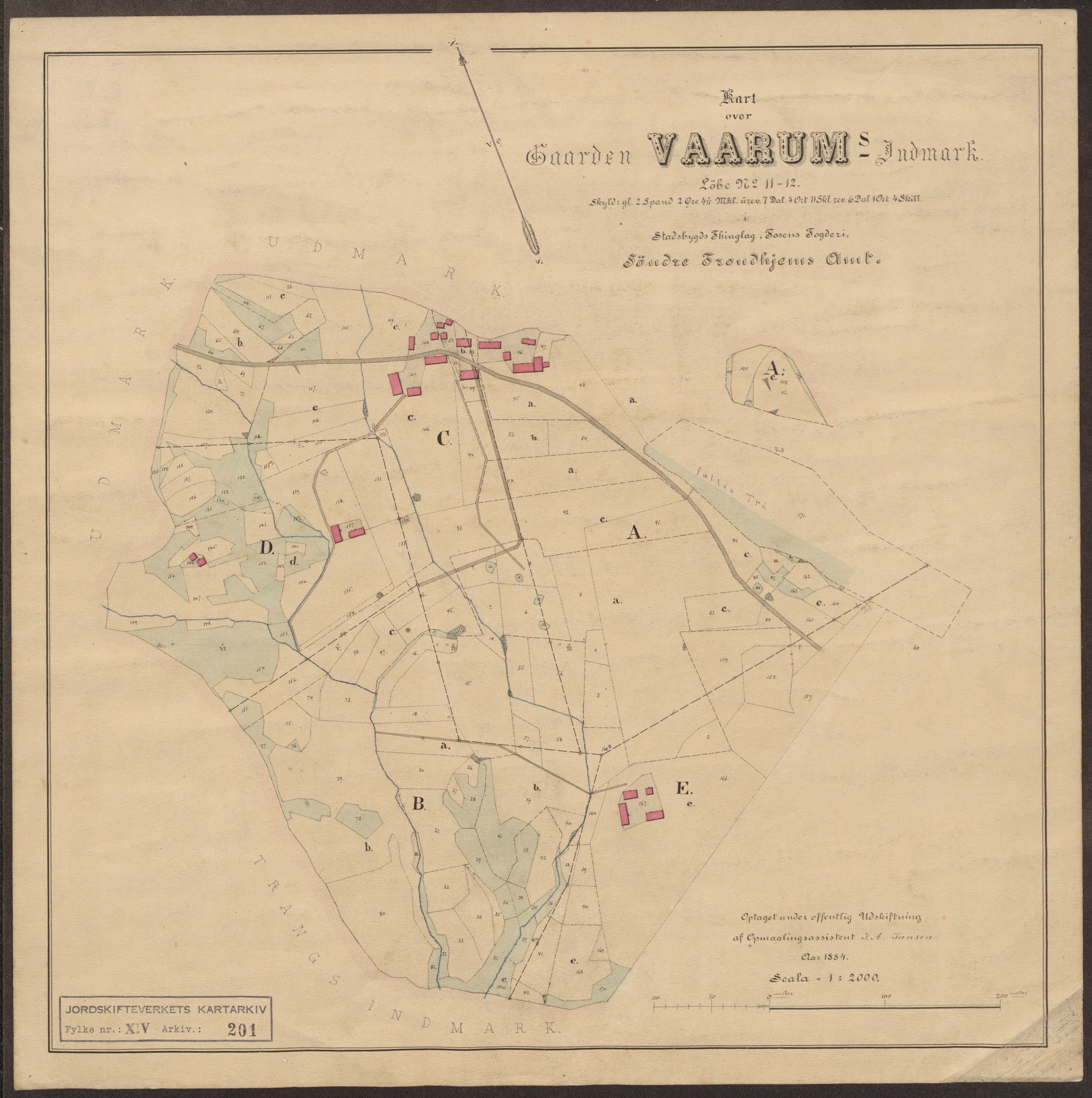 Jordskifteverkets kartarkiv, AV/RA-S-3929/T, 1859-1988, s. 310