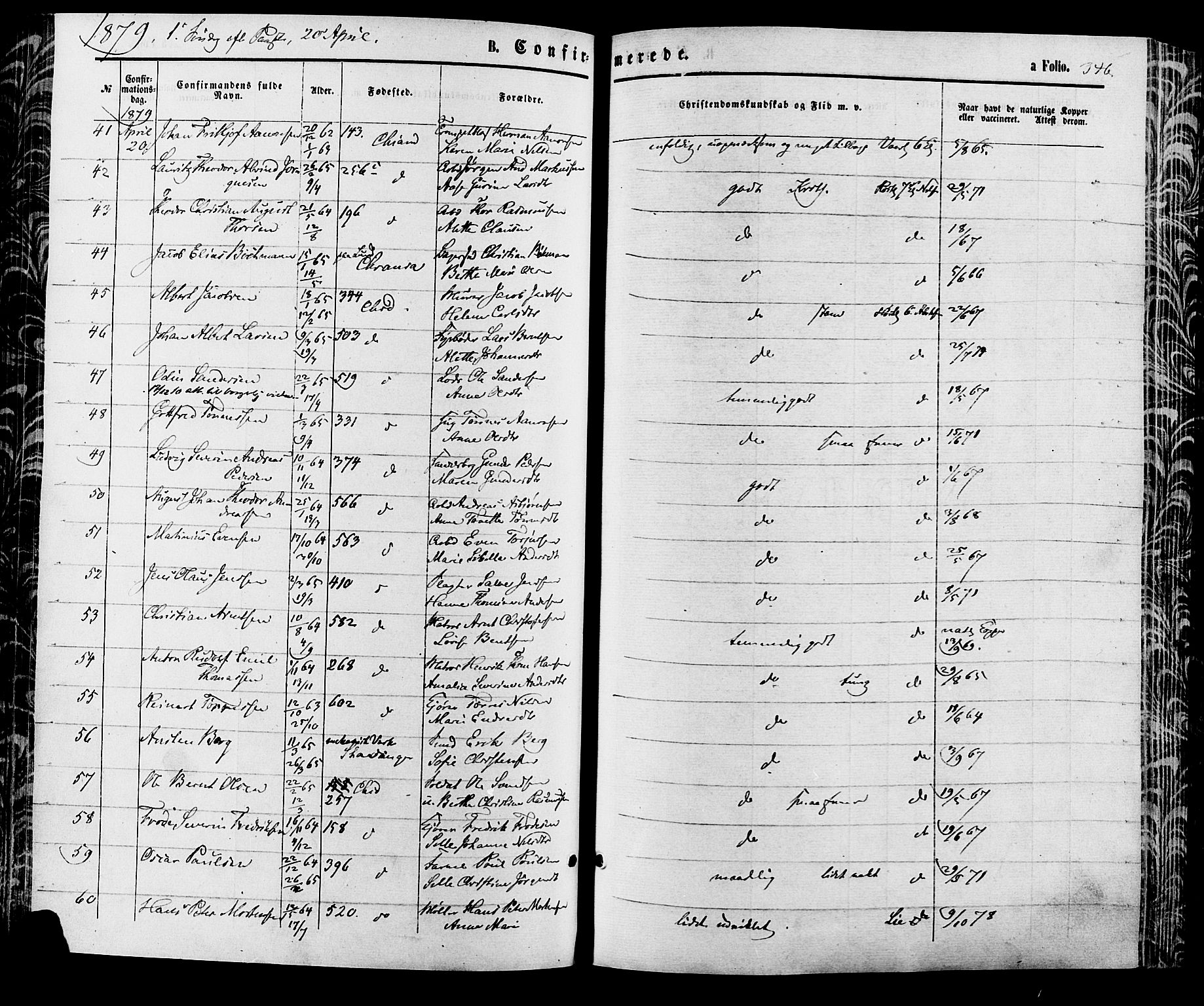 Kristiansand domprosti, AV/SAK-1112-0006/F/Fa/L0015: Ministerialbok nr. A 15, 1867-1880, s. 346