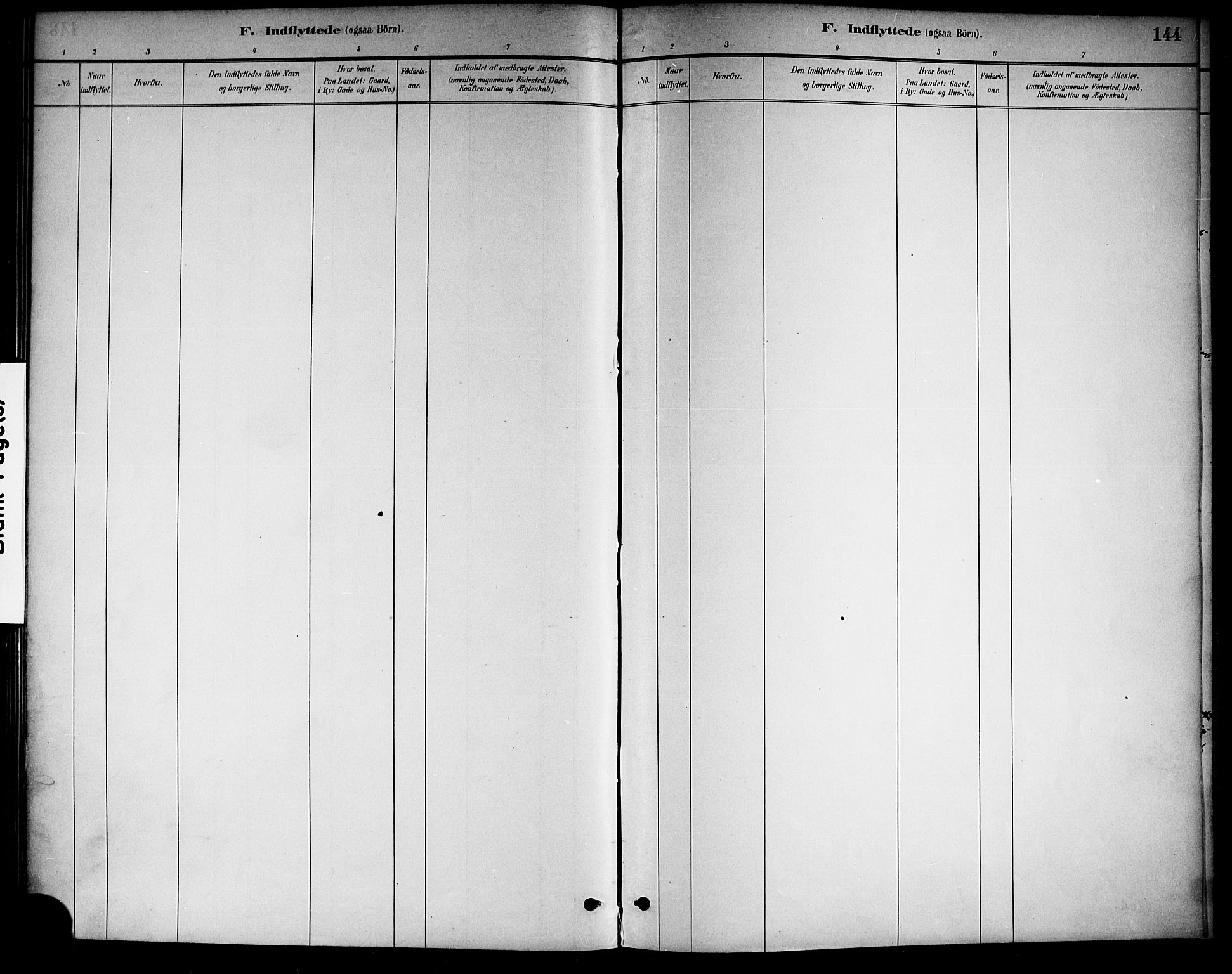 Drangedal kirkebøker, SAKO/A-258/F/Fa/L0011: Ministerialbok nr. 11 /1, 1885-1894, s. 144