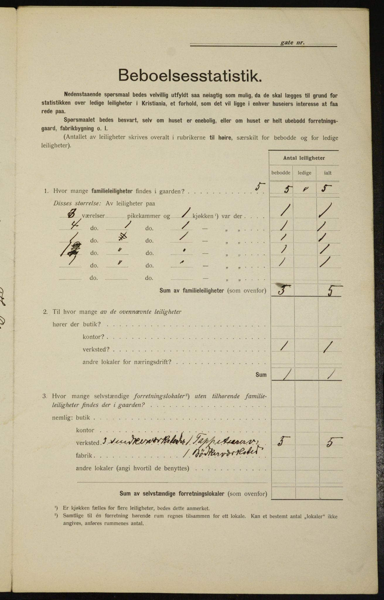 OBA, Kommunal folketelling 1.2.1912 for Kristiania, 1912, s. 109248