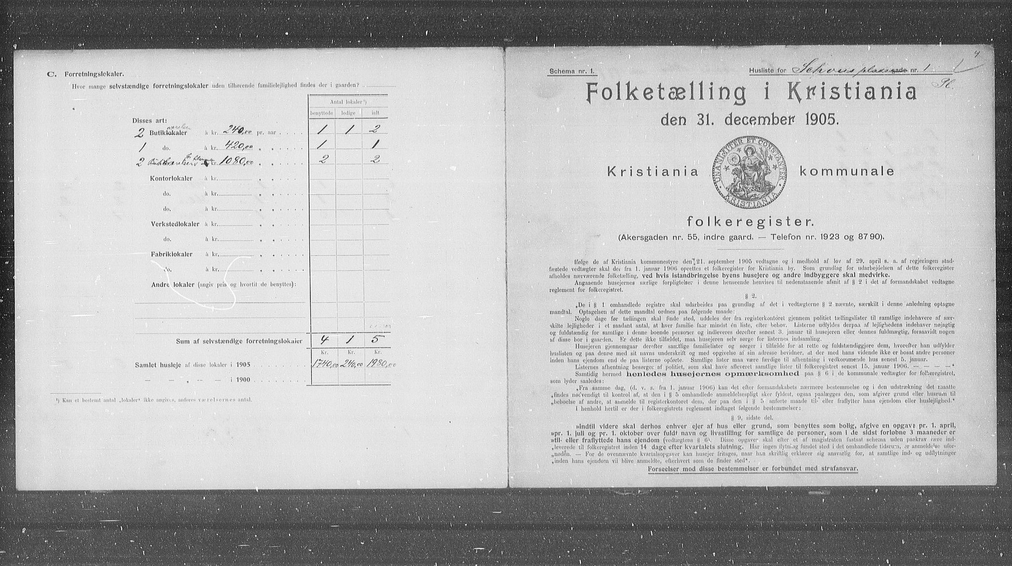 OBA, Kommunal folketelling 31.12.1905 for Kristiania kjøpstad, 1905, s. 46925