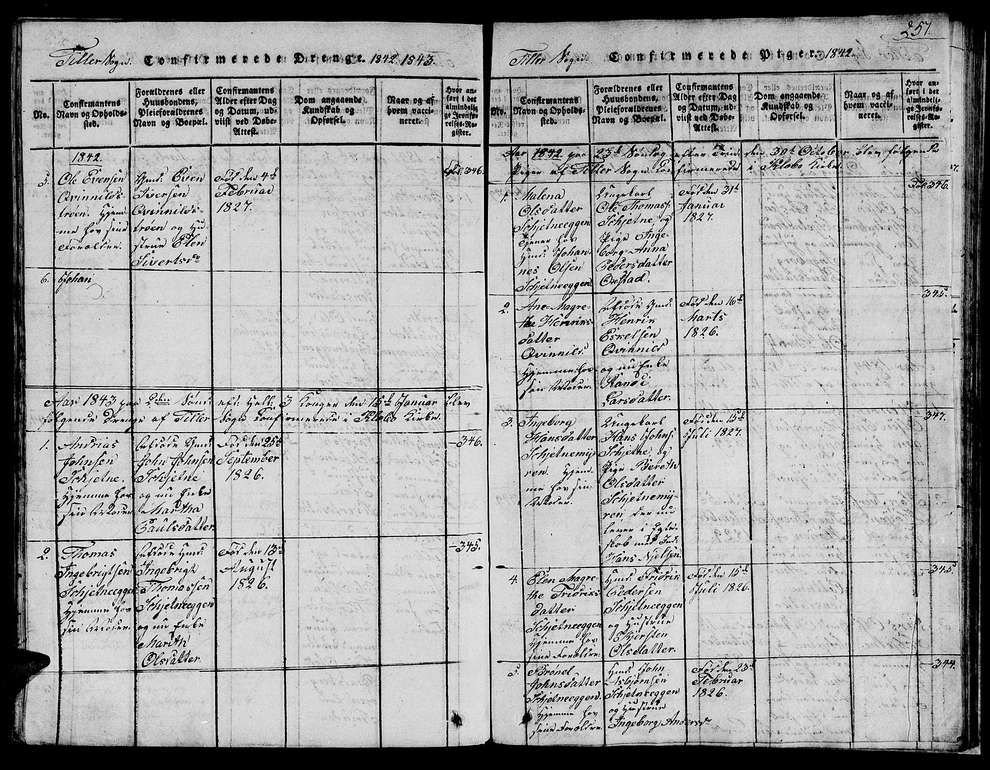 Ministerialprotokoller, klokkerbøker og fødselsregistre - Sør-Trøndelag, AV/SAT-A-1456/621/L0458: Klokkerbok nr. 621C01, 1816-1865, s. 257