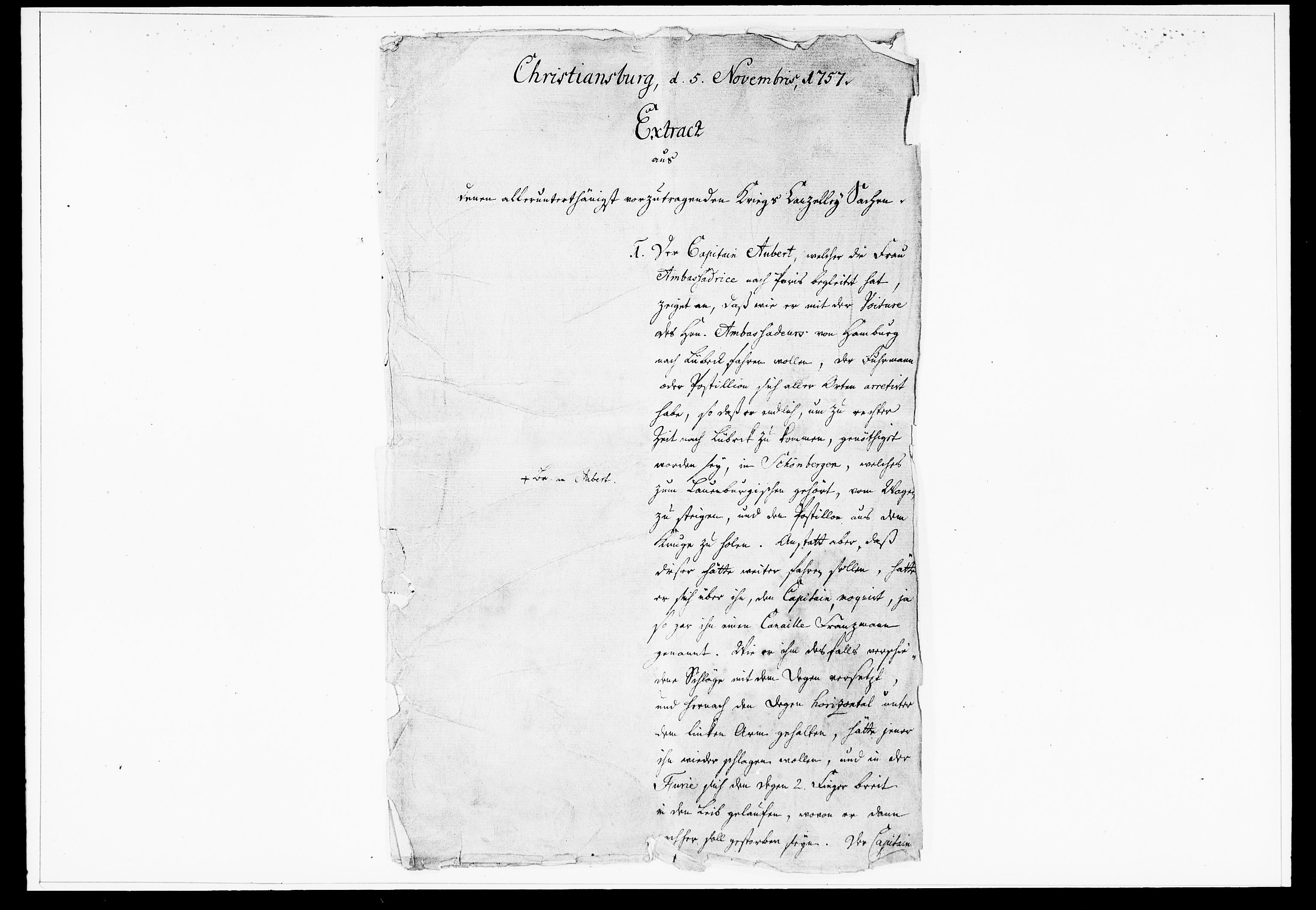 Krigskollegiet, Krigskancelliet, DRA/A-0006/-/1283-1296: Refererede sager, 1757, s. 516