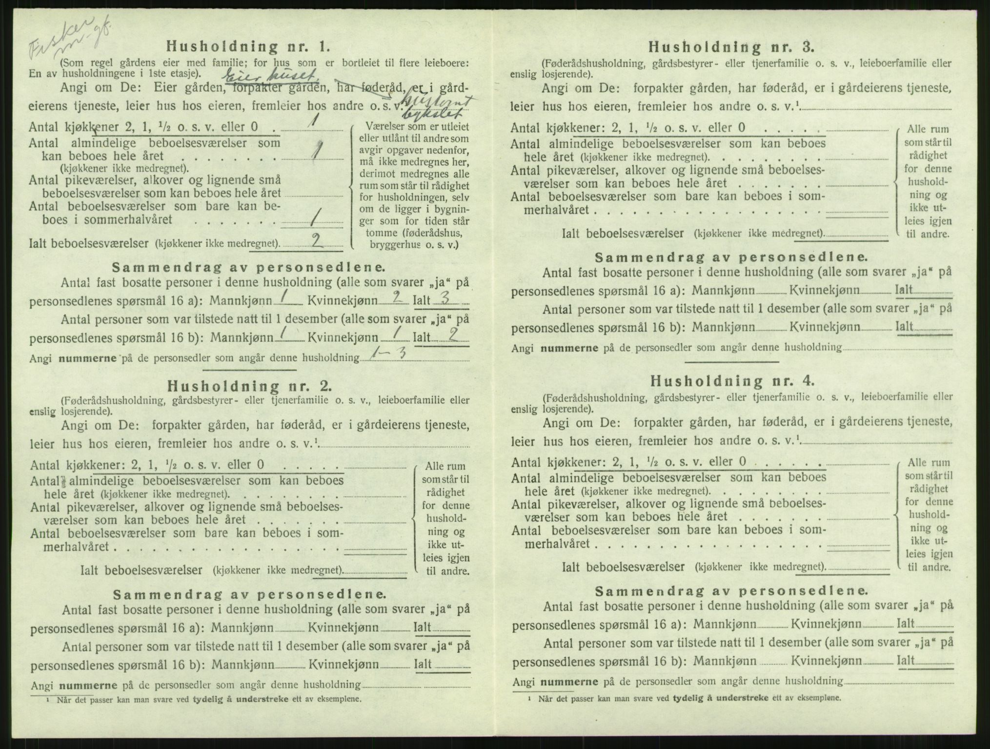 SAT, Folketelling 1920 for 1569 Aure herred, 1920, s. 211