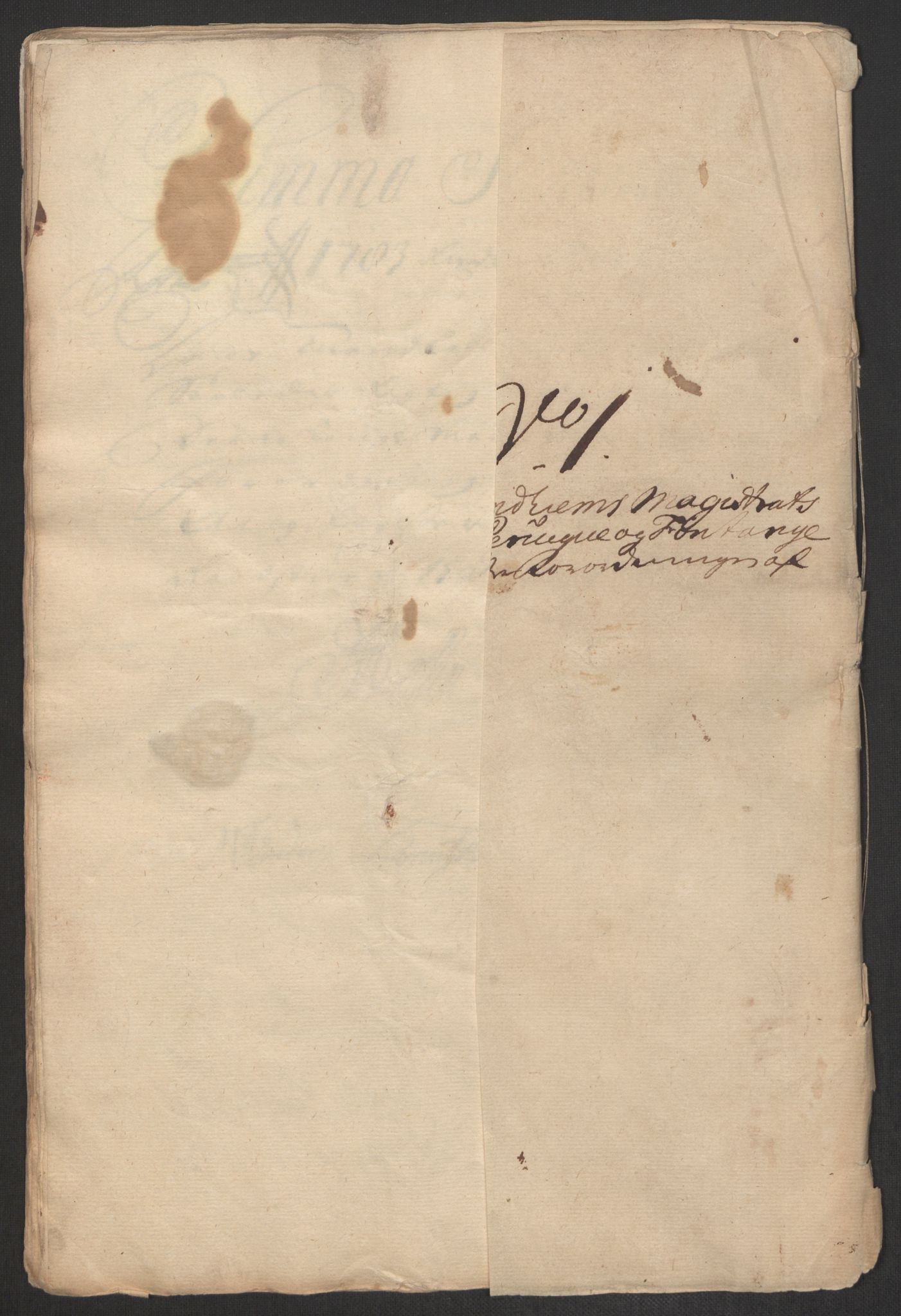 Rentekammeret inntil 1814, Reviderte regnskaper, Byregnskaper, RA/EA-4066/R/Rs/L0507: [S3] Kontribusjonsregnskap, 1699-1711, s. 490