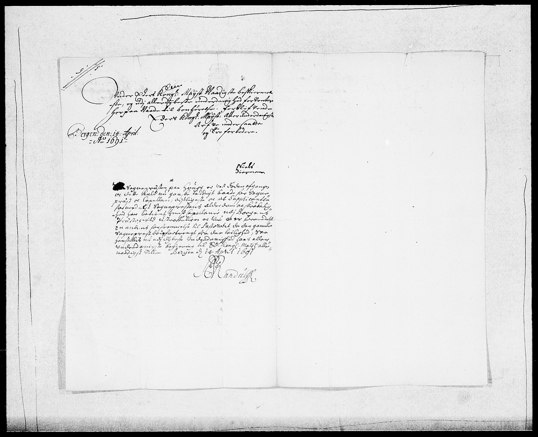 Danske Kanselli 1572-1799, AV/RA-EA-3023/F/Fc/Fcc/Fcca/L0044: Norske innlegg 1572-1799, 1690-1691, s. 149