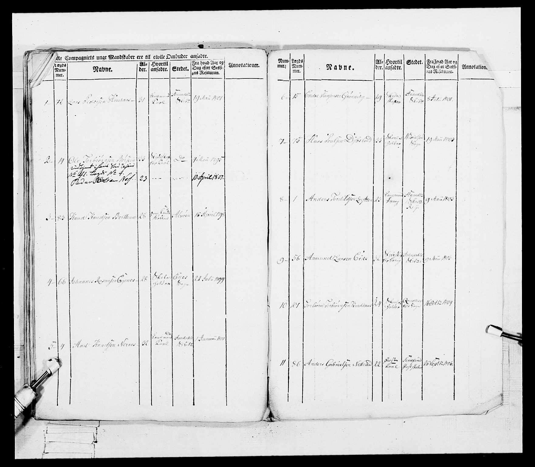 Generalitets- og kommissariatskollegiet, Det kongelige norske kommissariatskollegium, RA/EA-5420/E/Eh/L0097: Bergenhusiske nasjonale infanteriregiment, 1803-1807, s. 324