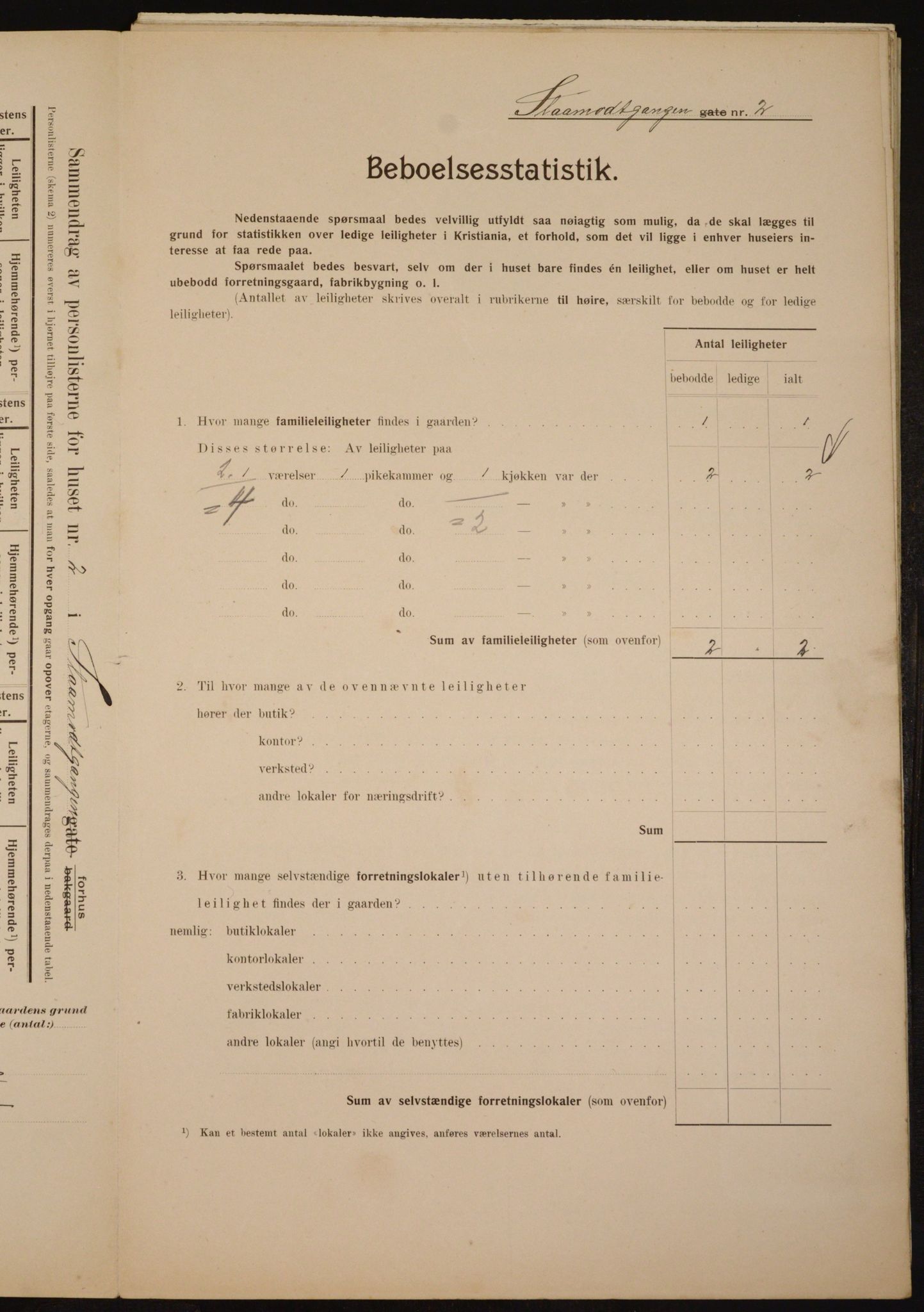 OBA, Kommunal folketelling 1.2.1910 for Kristiania, 1910, s. 92433