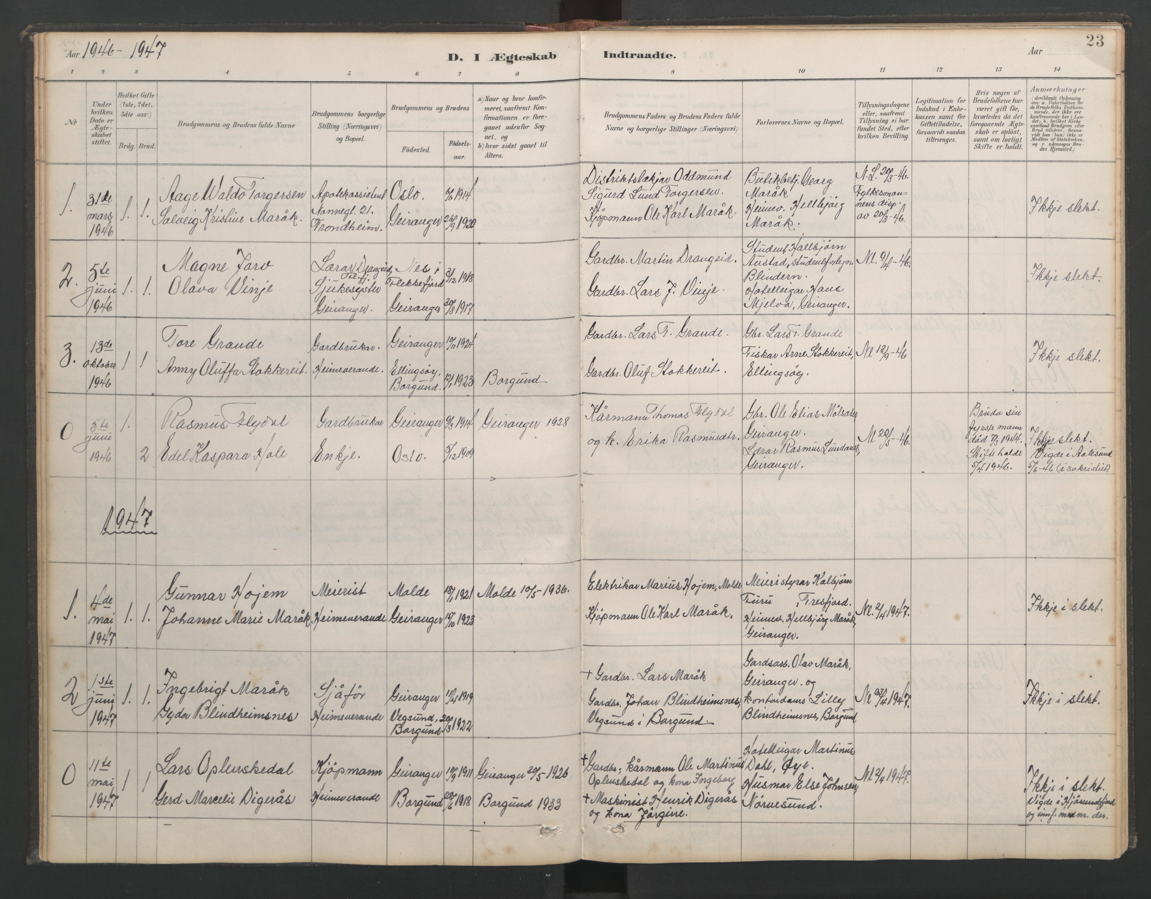 Ministerialprotokoller, klokkerbøker og fødselsregistre - Møre og Romsdal, AV/SAT-A-1454/518/L0237: Klokkerbok nr. 518C04, 1885-1963, s. 23