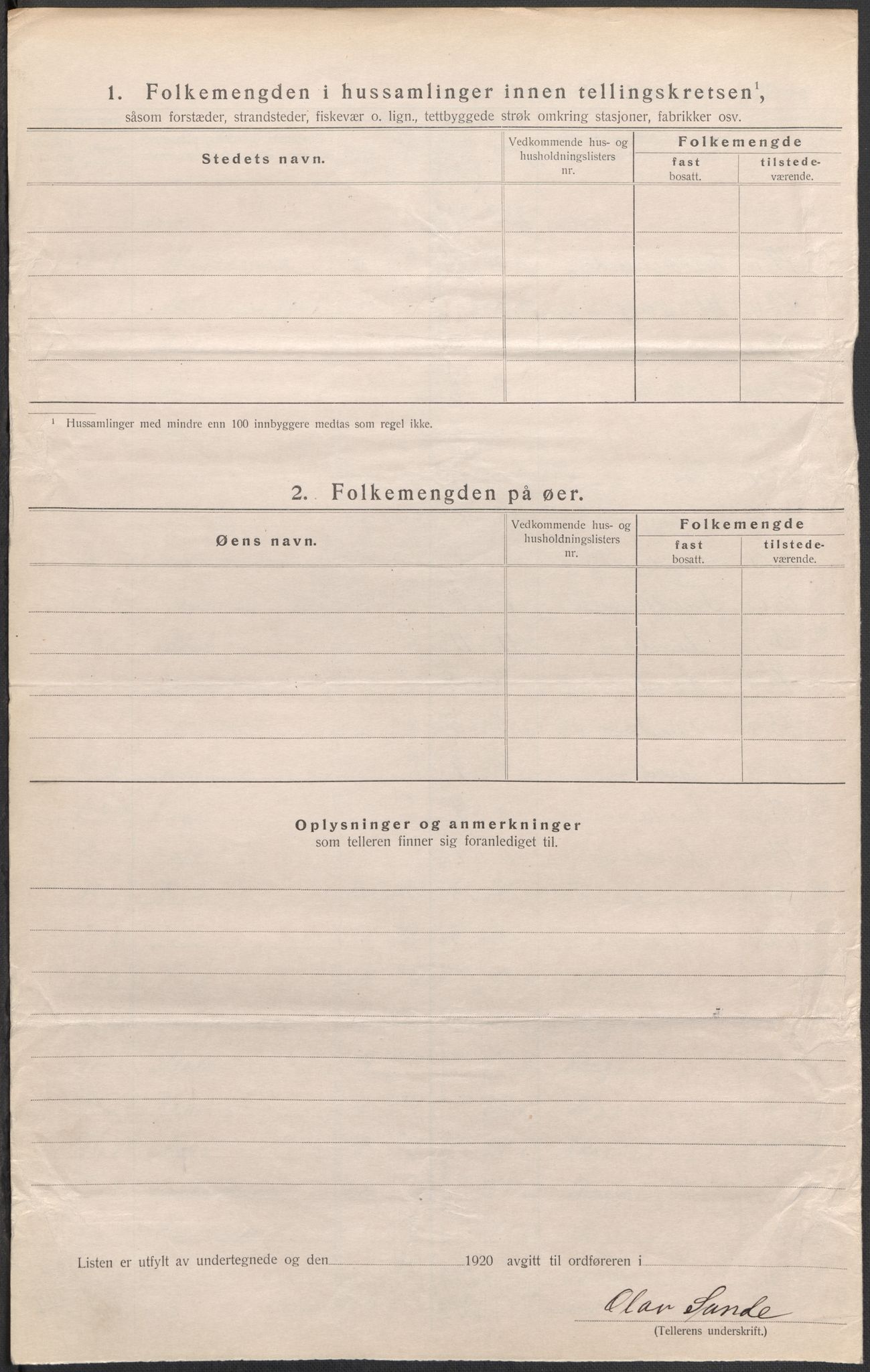 SAB, Folketelling 1920 for 1430 Gaular herred, 1920, s. 33