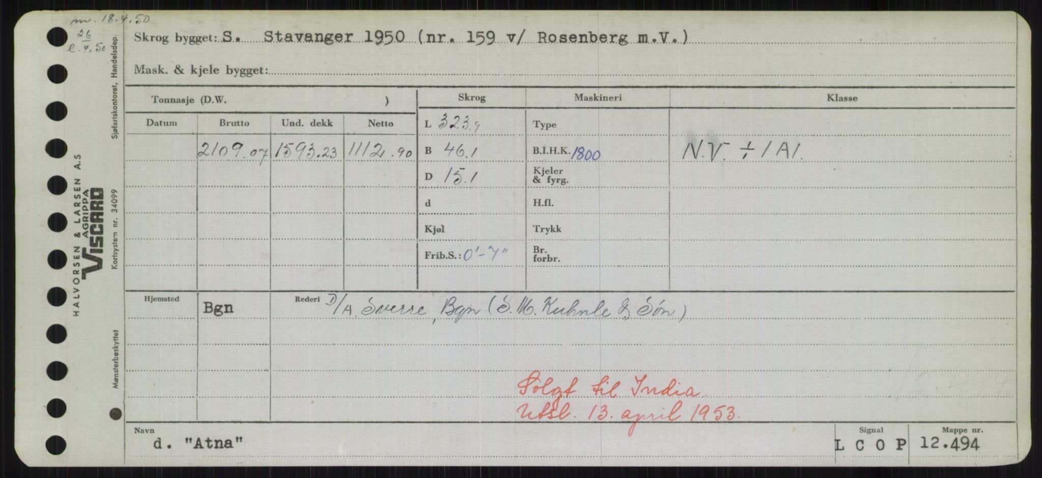 Sjøfartsdirektoratet med forløpere, Skipsmålingen, RA/S-1627/H/Hd/L0002: Fartøy, Apa-Axe, s. 395