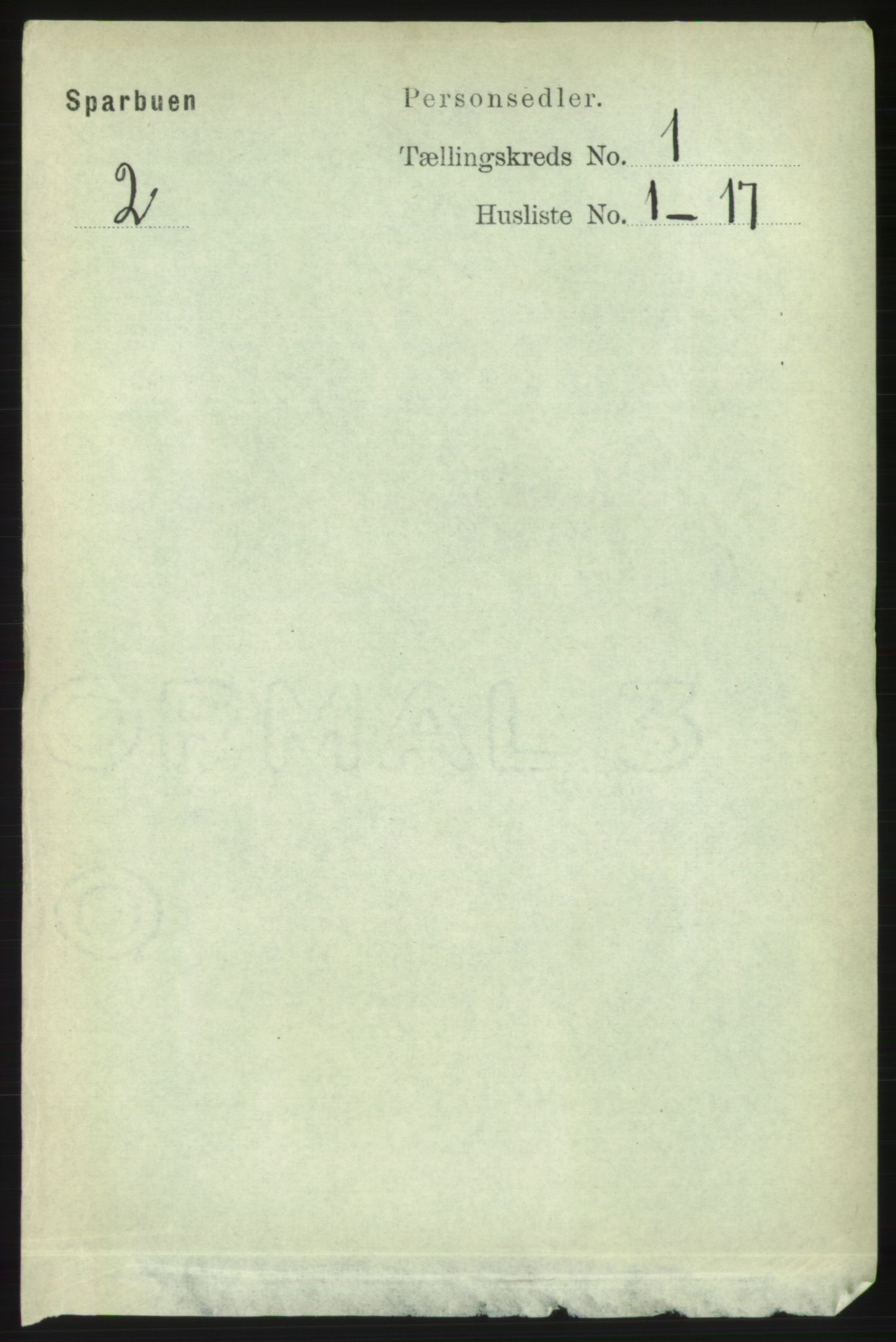 RA, Folketelling 1891 for 1731 Sparbu herred, 1891, s. 117