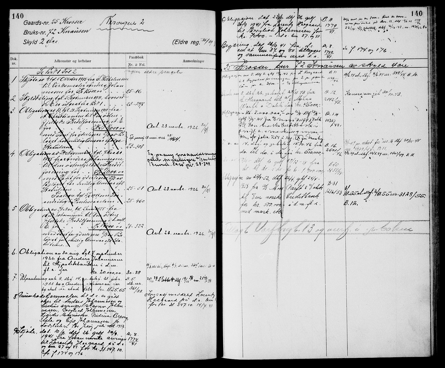 Moss sorenskriveri, AV/SAO-A-10168: Panteregister nr. XI 4, 1864-1961, s. 140