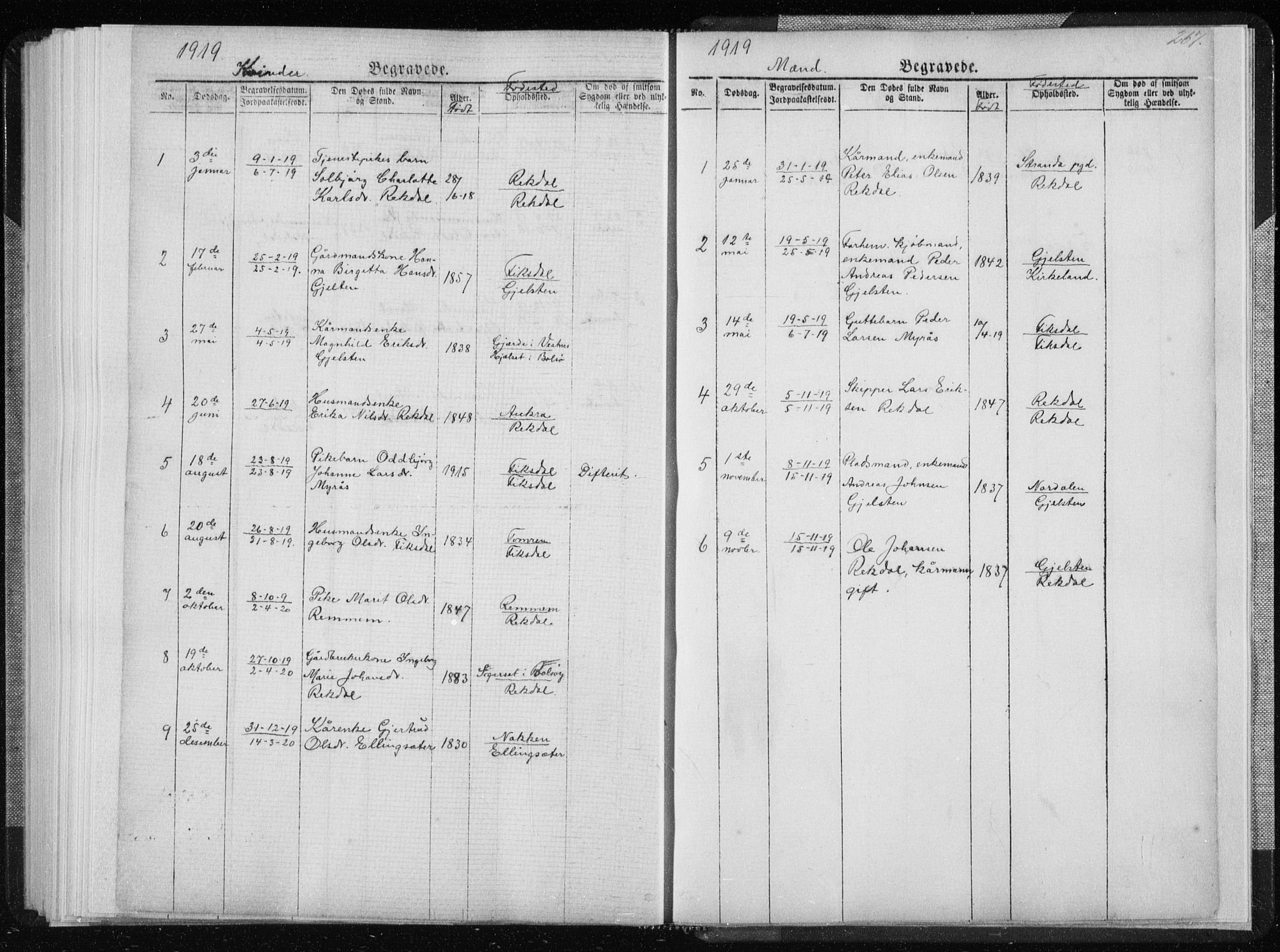 Ministerialprotokoller, klokkerbøker og fødselsregistre - Møre og Romsdal, AV/SAT-A-1454/540/L0541: Klokkerbok nr. 540C01, 1867-1920, s. 267