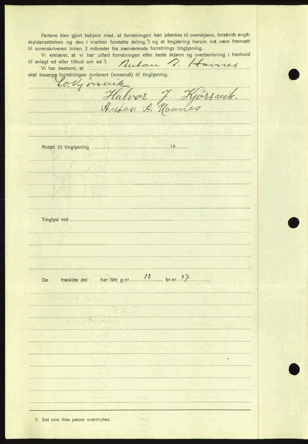 Romsdal sorenskriveri, SAT/A-4149/1/2/2C: Pantebok nr. A4, 1937-1938, Dagboknr: 501/1938