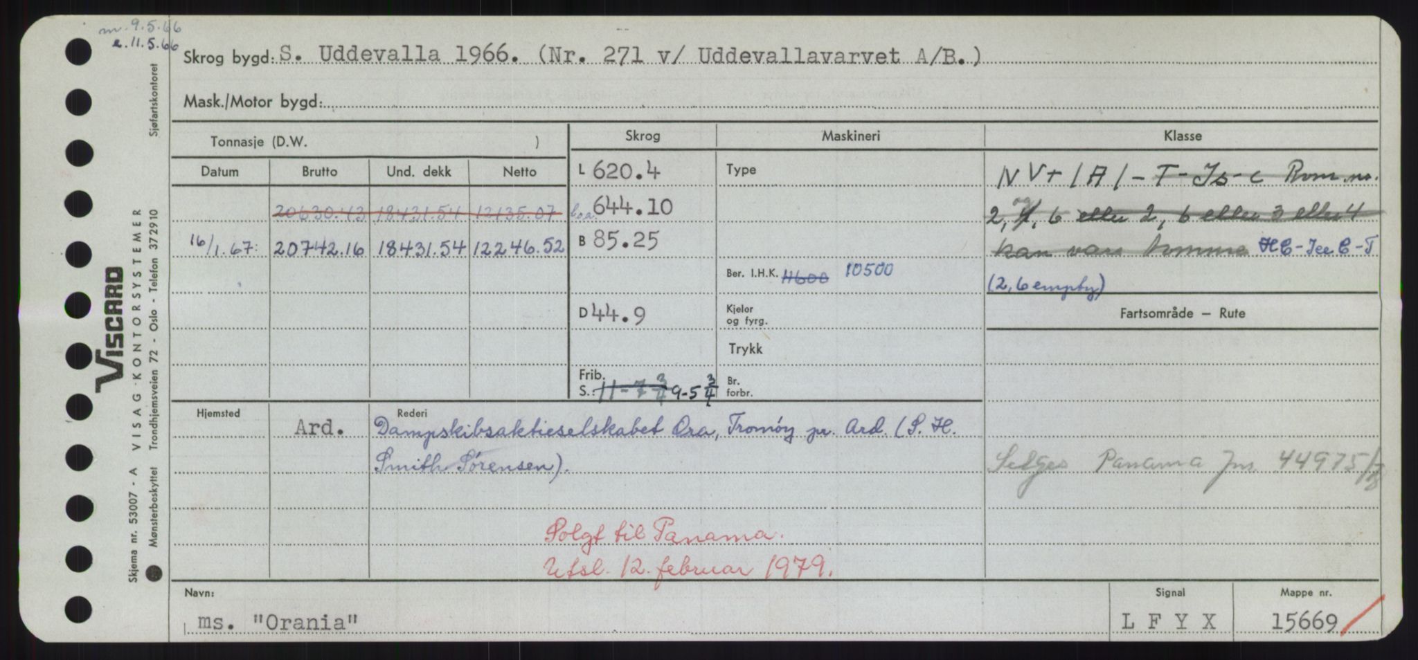 Sjøfartsdirektoratet med forløpere, Skipsmålingen, AV/RA-S-1627/H/Hd/L0028: Fartøy, O, s. 293