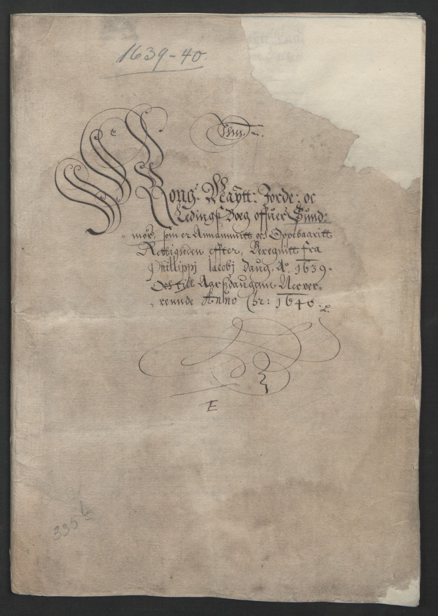 Rentekammeret inntil 1814, Reviderte regnskaper, Lensregnskaper, AV/RA-EA-5023/R/Rb/Rbt/L0084: Bergenhus len, 1638-1640