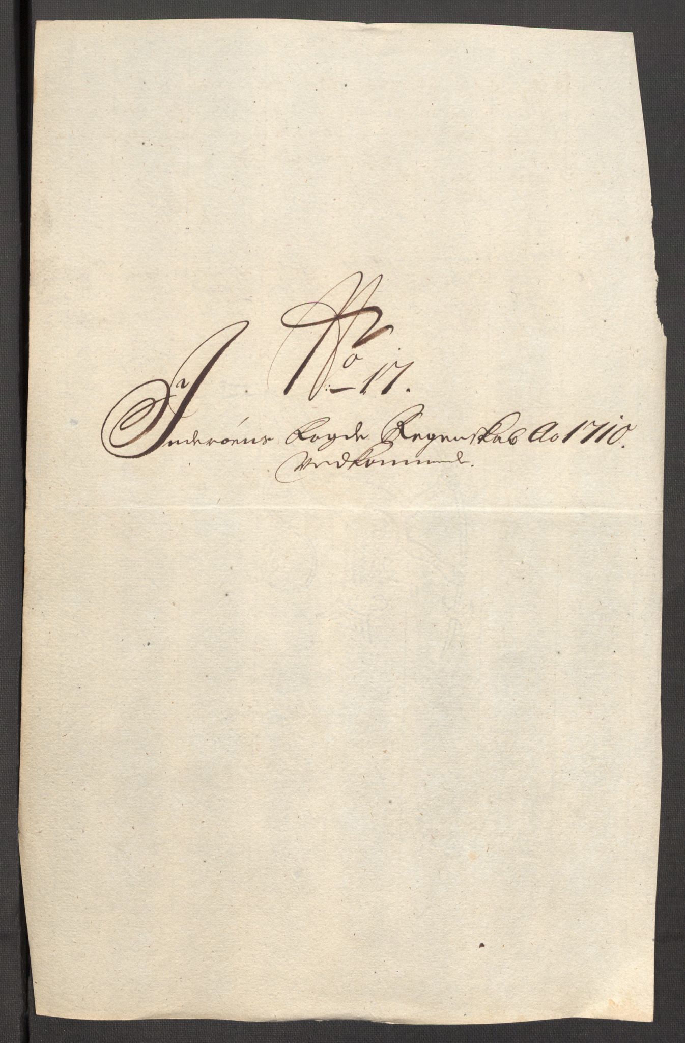 Rentekammeret inntil 1814, Reviderte regnskaper, Fogderegnskap, AV/RA-EA-4092/R63/L4318: Fogderegnskap Inderøy, 1710, s. 186