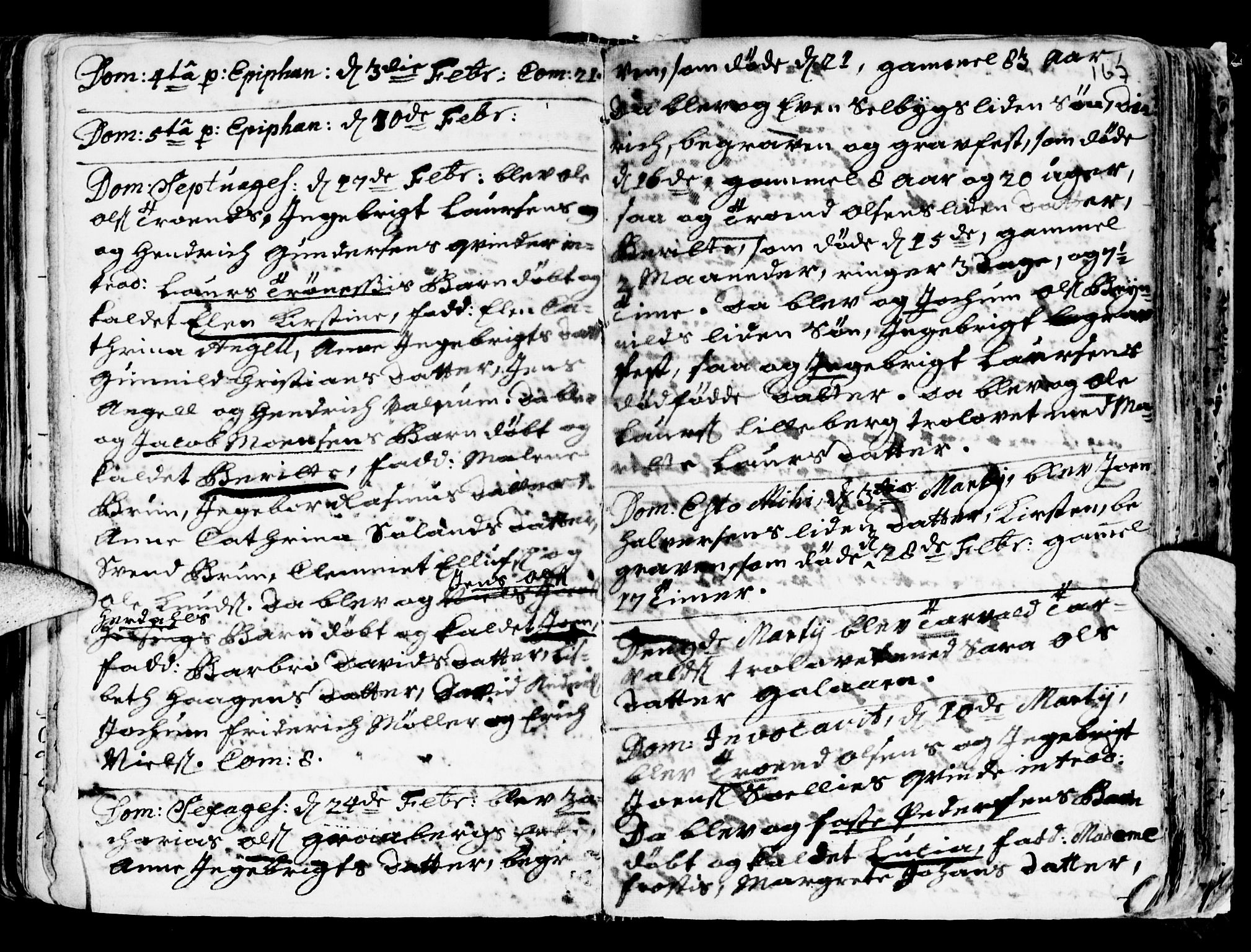 Ministerialprotokoller, klokkerbøker og fødselsregistre - Sør-Trøndelag, SAT/A-1456/681/L0924: Ministerialbok nr. 681A02, 1720-1731, s. 166-167