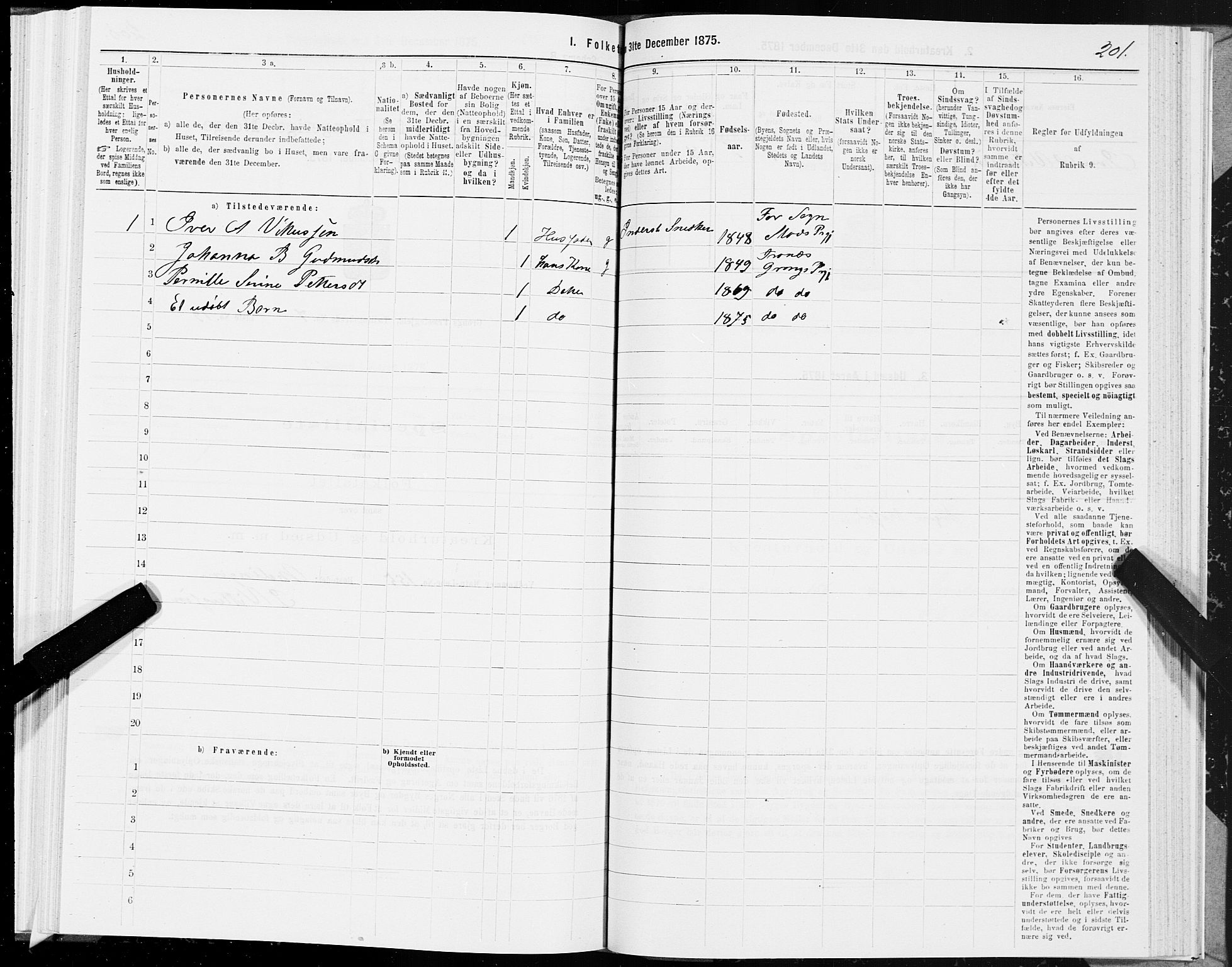 SAT, Folketelling 1875 for 1742P Grong prestegjeld, 1875, s. 4201