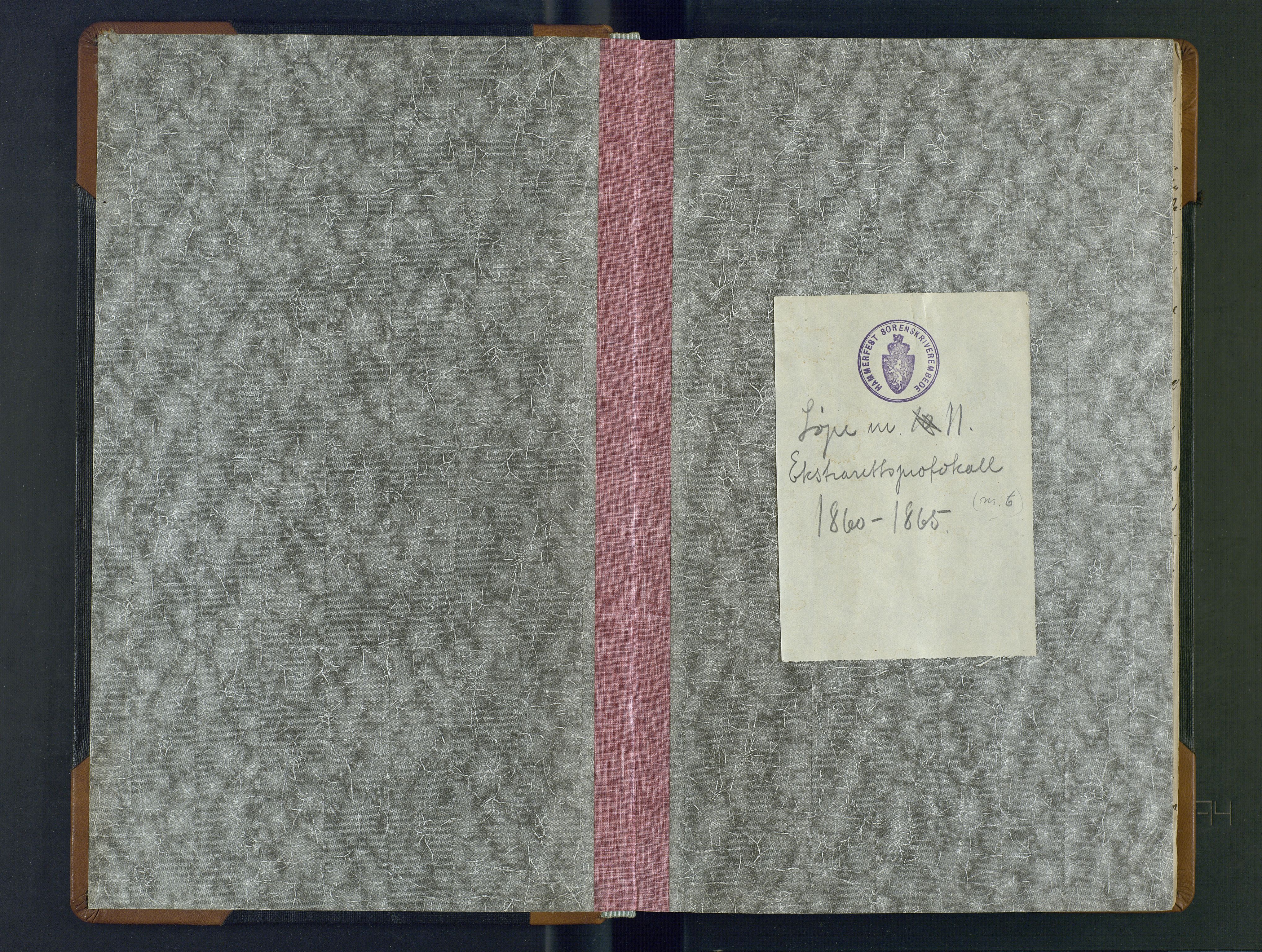 Hammerfest fogderi/sorenskriveri, AV/SATØ-S-0056/1/J/Ja/Jab/L0187: Ekstrarettsprotokoller, 1860-1865