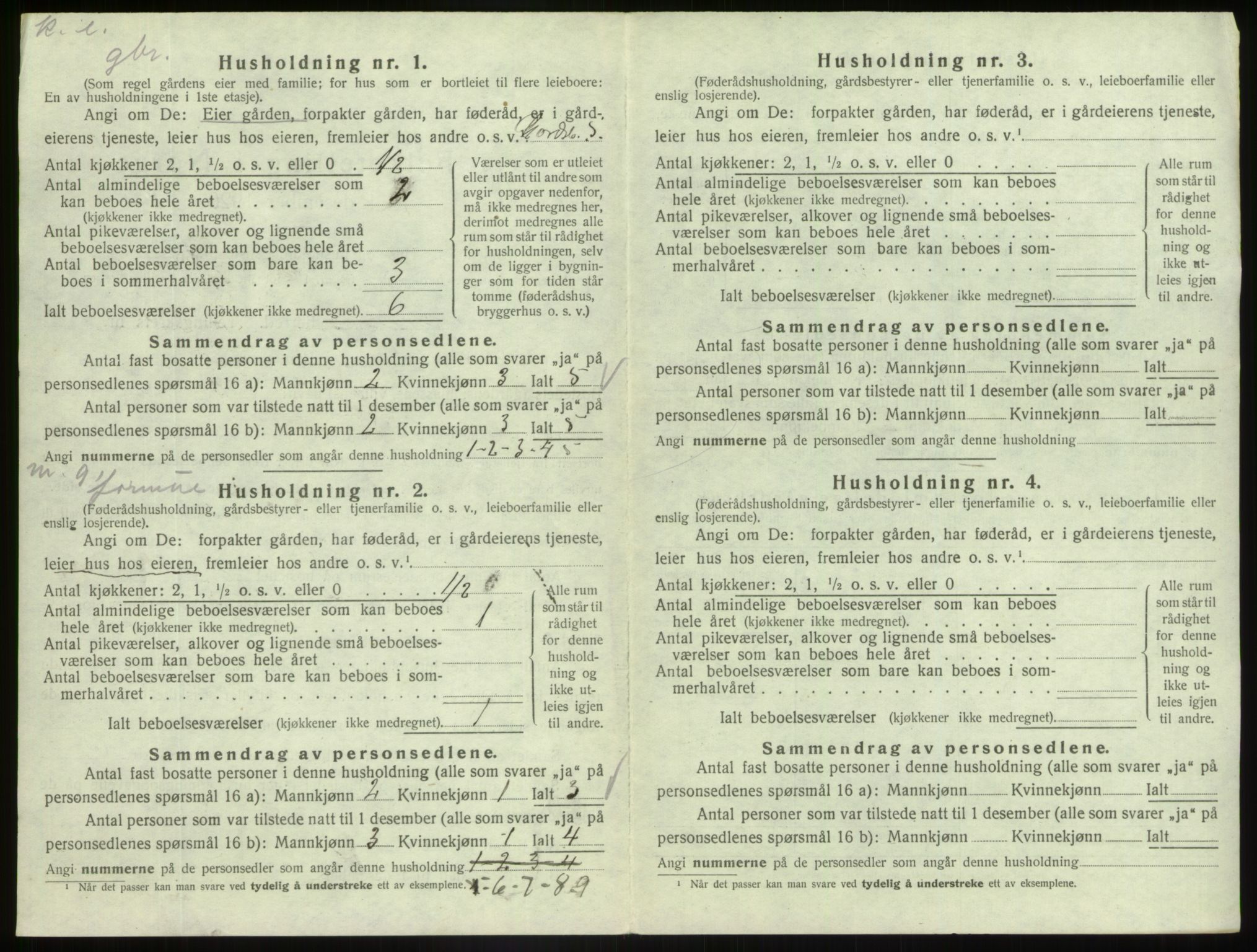 SAB, Folketelling 1920 for 1428 Askvoll herred, 1920, s. 594