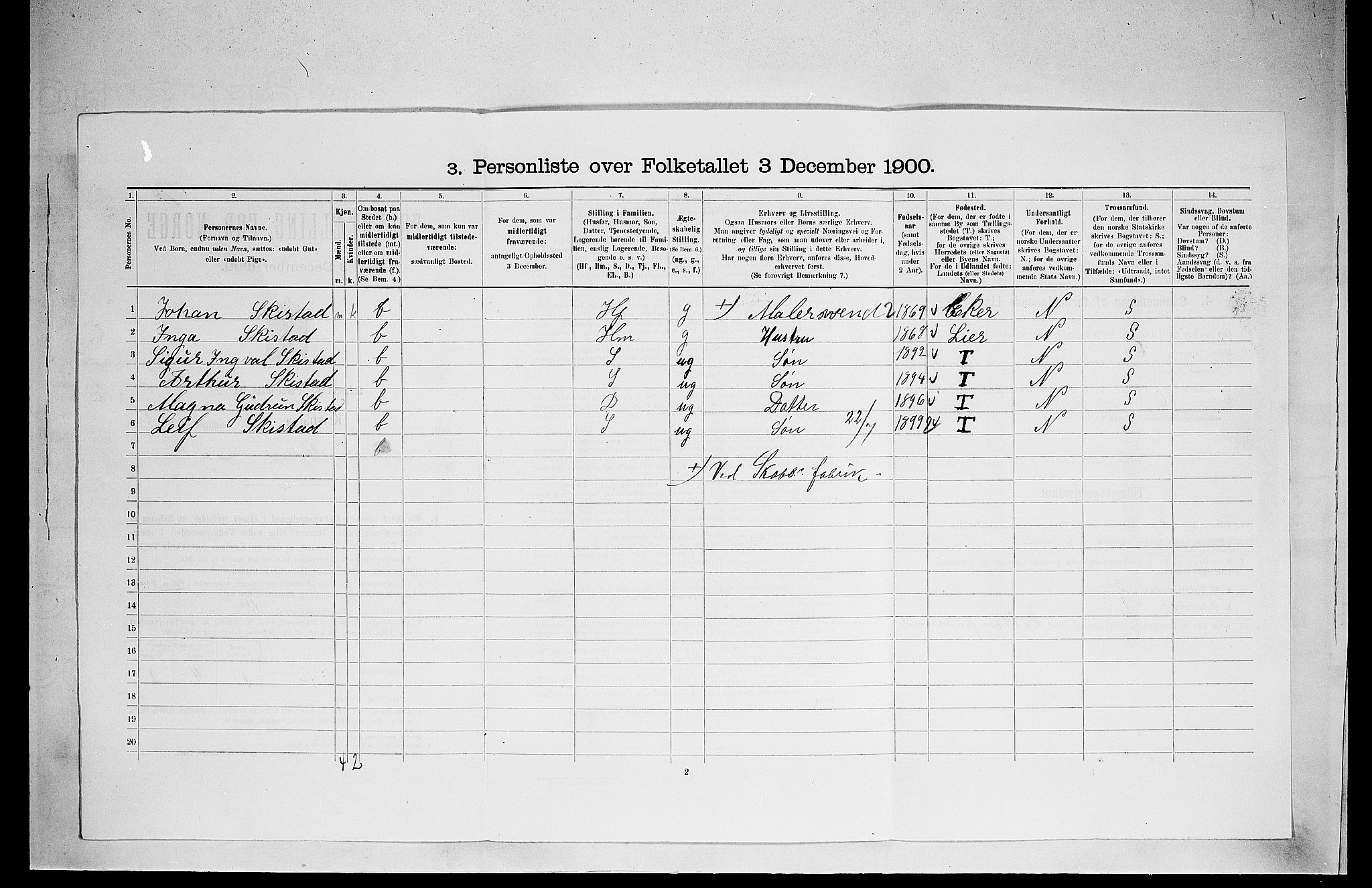 SAO, Folketelling 1900 for 0301 Kristiania kjøpstad, 1900, s. 26662