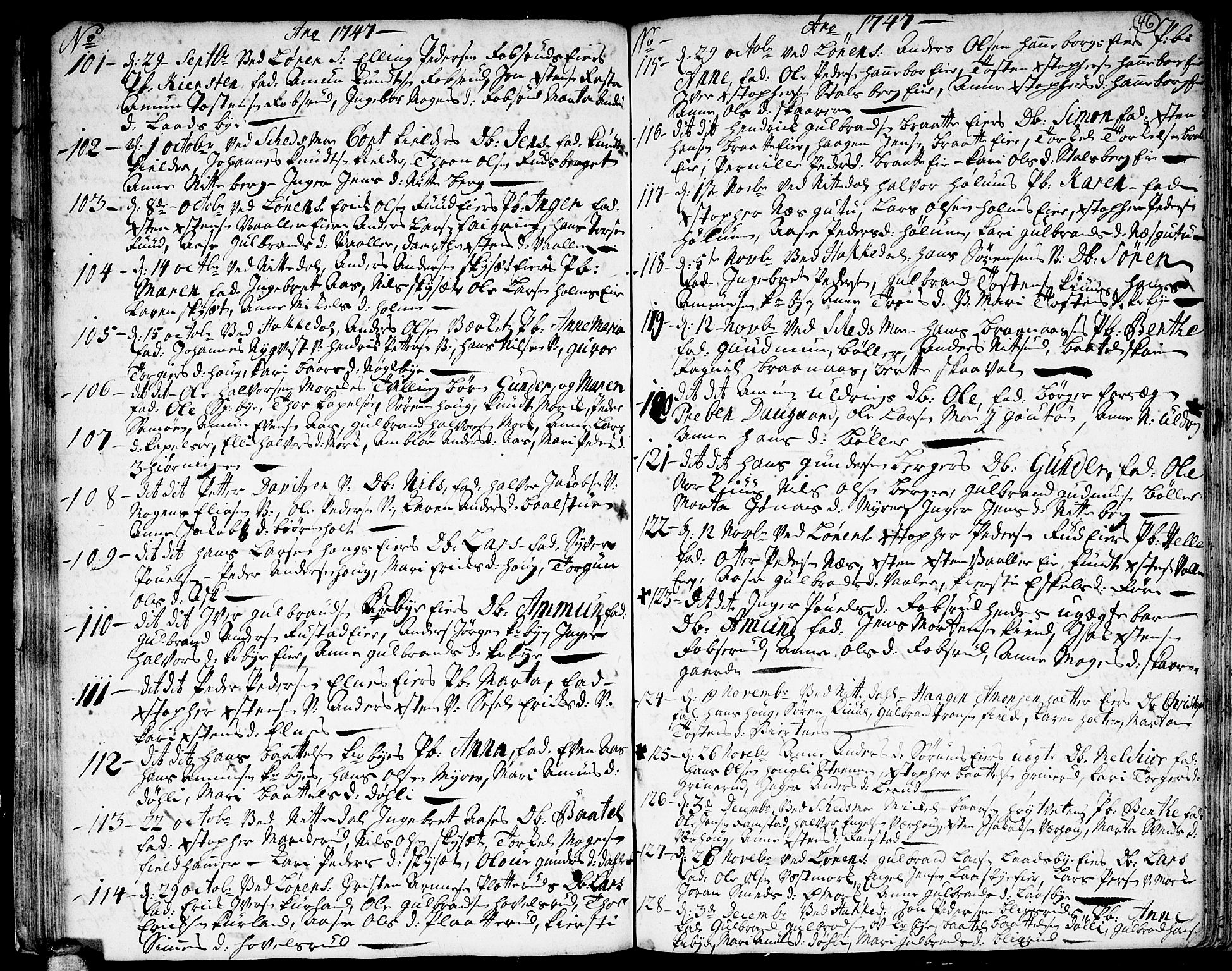 Skedsmo prestekontor Kirkebøker, AV/SAO-A-10033a/F/Fa/L0003: Ministerialbok nr. I 3, 1737-1759, s. 46