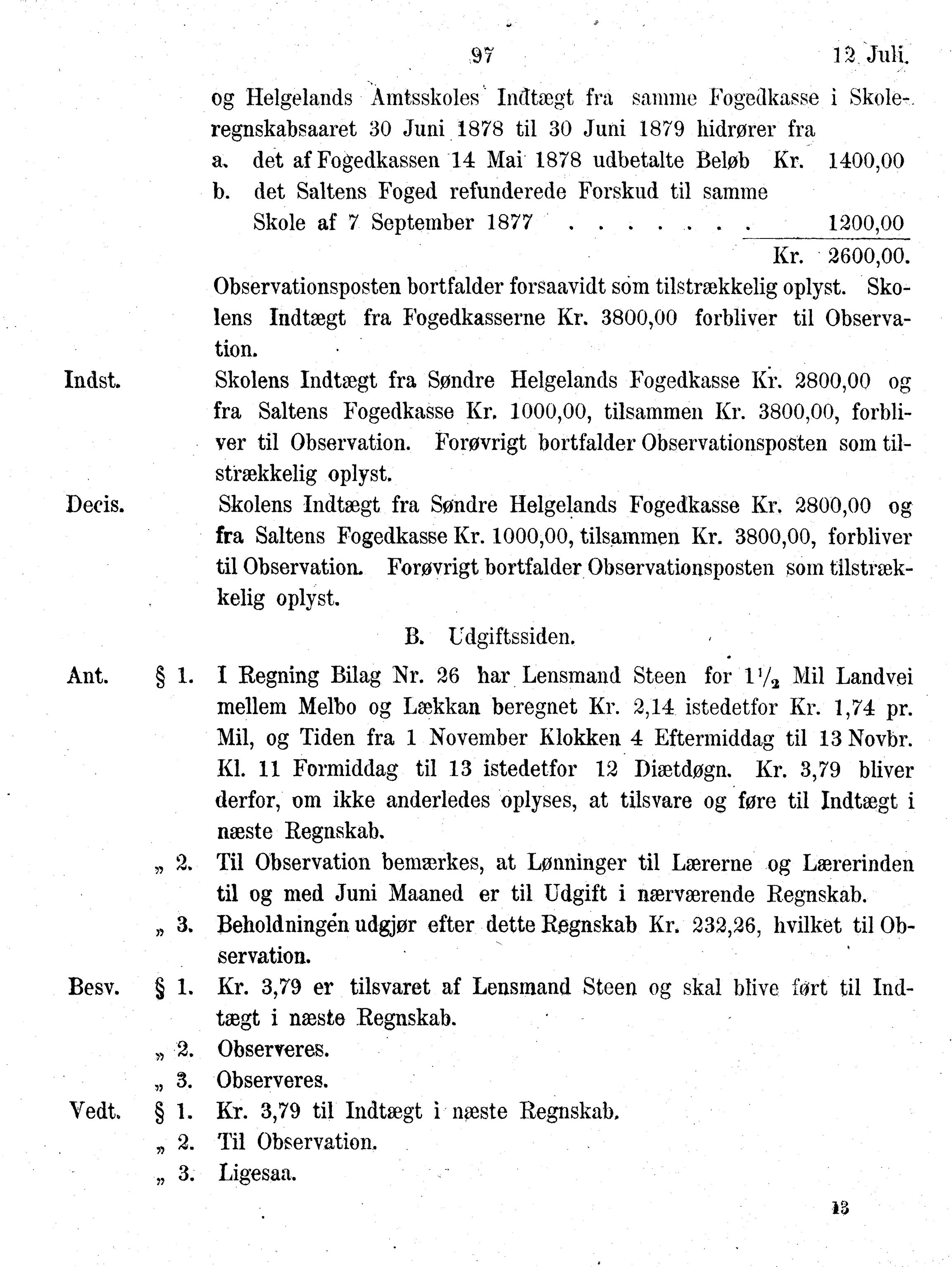 Nordland Fylkeskommune. Fylkestinget, AIN/NFK-17/176/A/Ac/L0010: Fylkestingsforhandlinger 1874-1880, 1874-1880