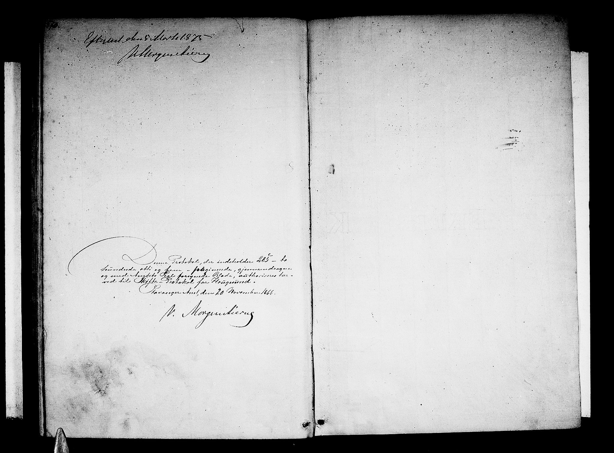 Haugesund tingrett, SAST/A-101415/01/IV/IVA/L0001: Skifteprotokoll med register, 1865-1871, s. 568-569