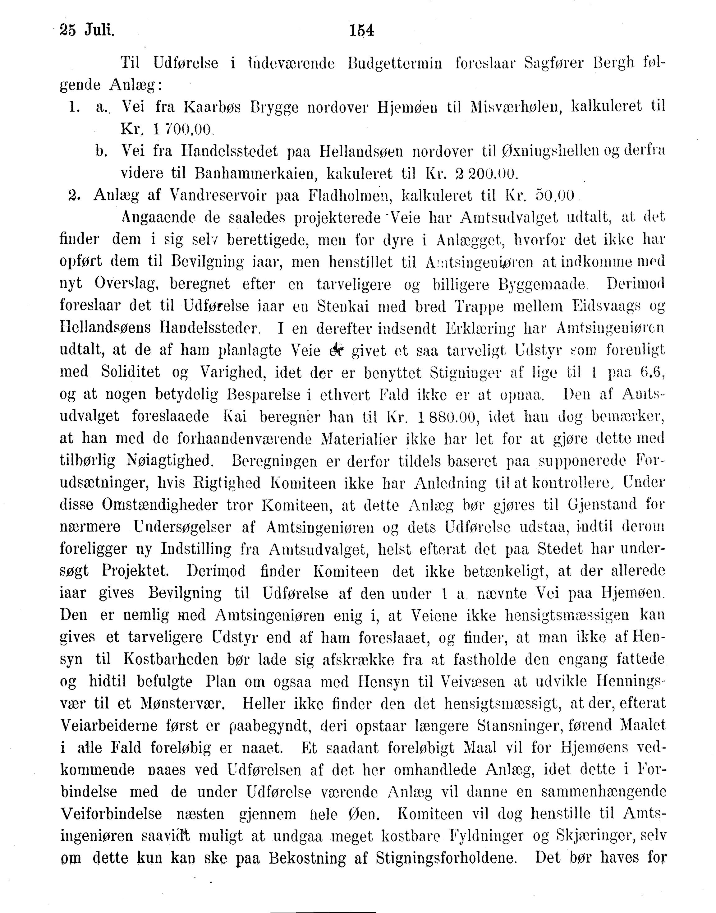 Nordland Fylkeskommune. Fylkestinget, AIN/NFK-17/176/A/Ac/L0015: Fylkestingsforhandlinger 1886-1890, 1886-1890