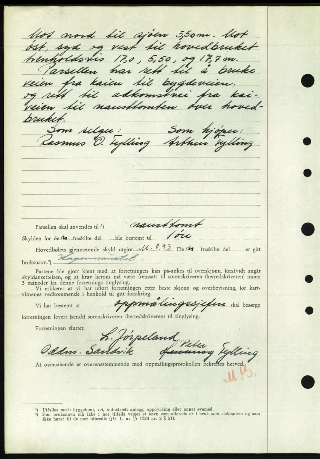 Nordre Sunnmøre sorenskriveri, AV/SAT-A-0006/1/2/2C/2Ca: Pantebok nr. A23, 1946-1947, Dagboknr: 157/1947