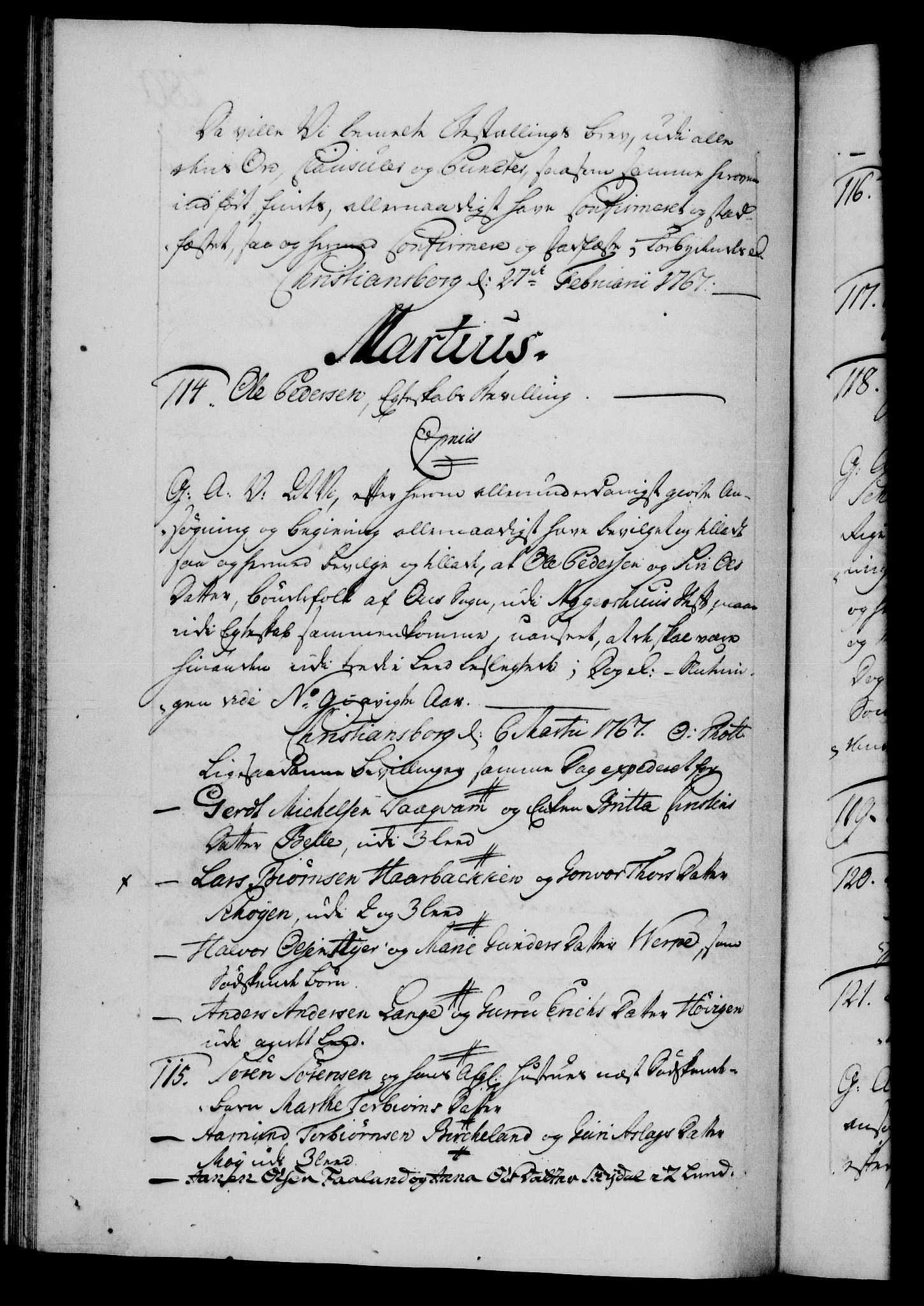 Danske Kanselli 1572-1799, RA/EA-3023/F/Fc/Fca/Fcaa/L0043: Norske registre, 1766-1768, s. 280b