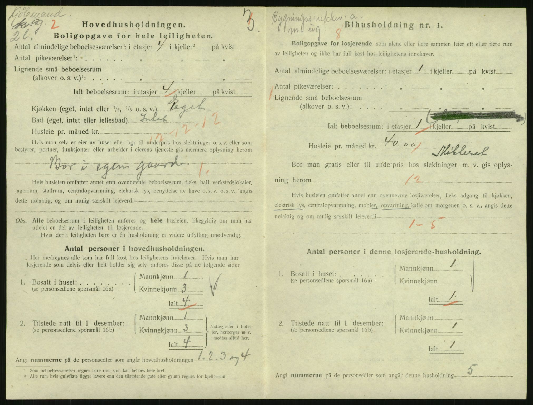 SAH, Folketelling 1920 for 0501 Lillehammer kjøpstad, 1920, s. 1543