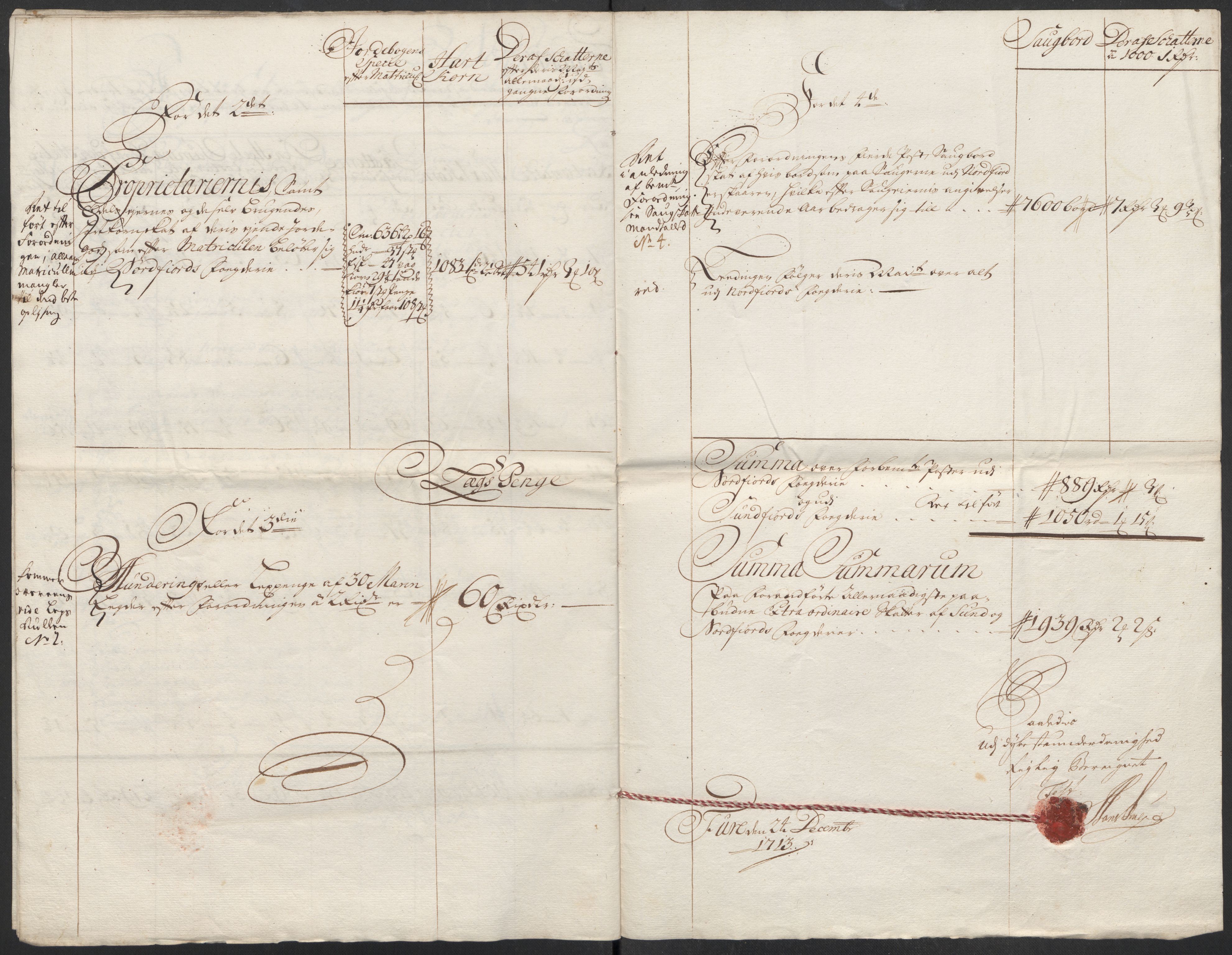 Rentekammeret inntil 1814, Reviderte regnskaper, Fogderegnskap, AV/RA-EA-4092/R53/L3437: Fogderegnskap Sunn- og Nordfjord, 1713, s. 249