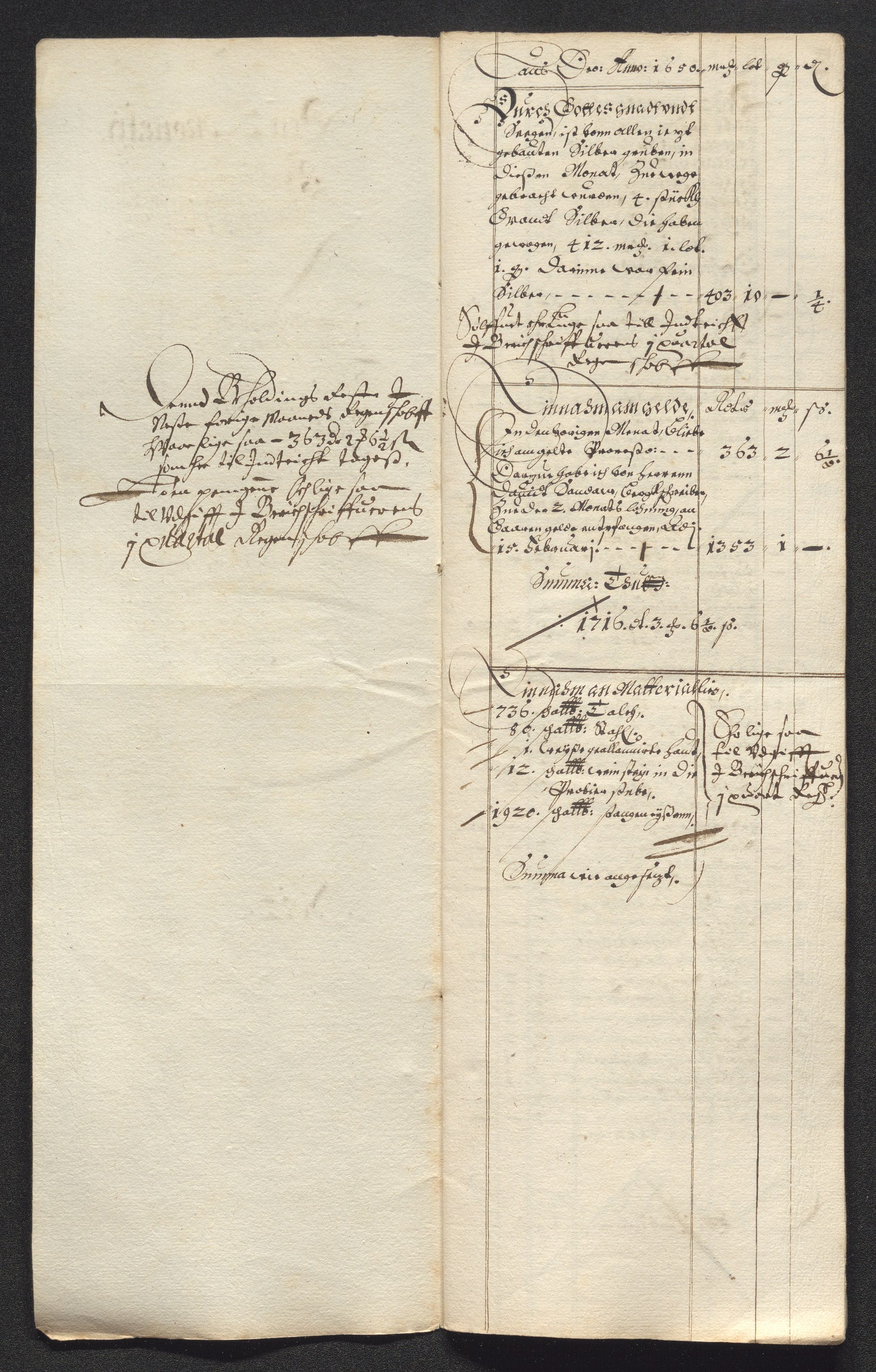 Kongsberg Sølvverk 1623-1816, SAKO/EA-3135/001/D/Dc/Dcd/L0024: Utgiftsregnskap for gruver m.m. , 1650, s. 28