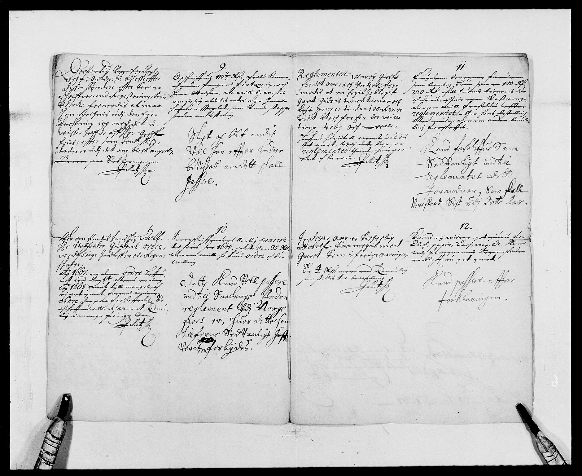 Rentekammeret inntil 1814, Reviderte regnskaper, Fogderegnskap, RA/EA-4092/R42/L2538: Mandal fogderi, 1667-1670, s. 284