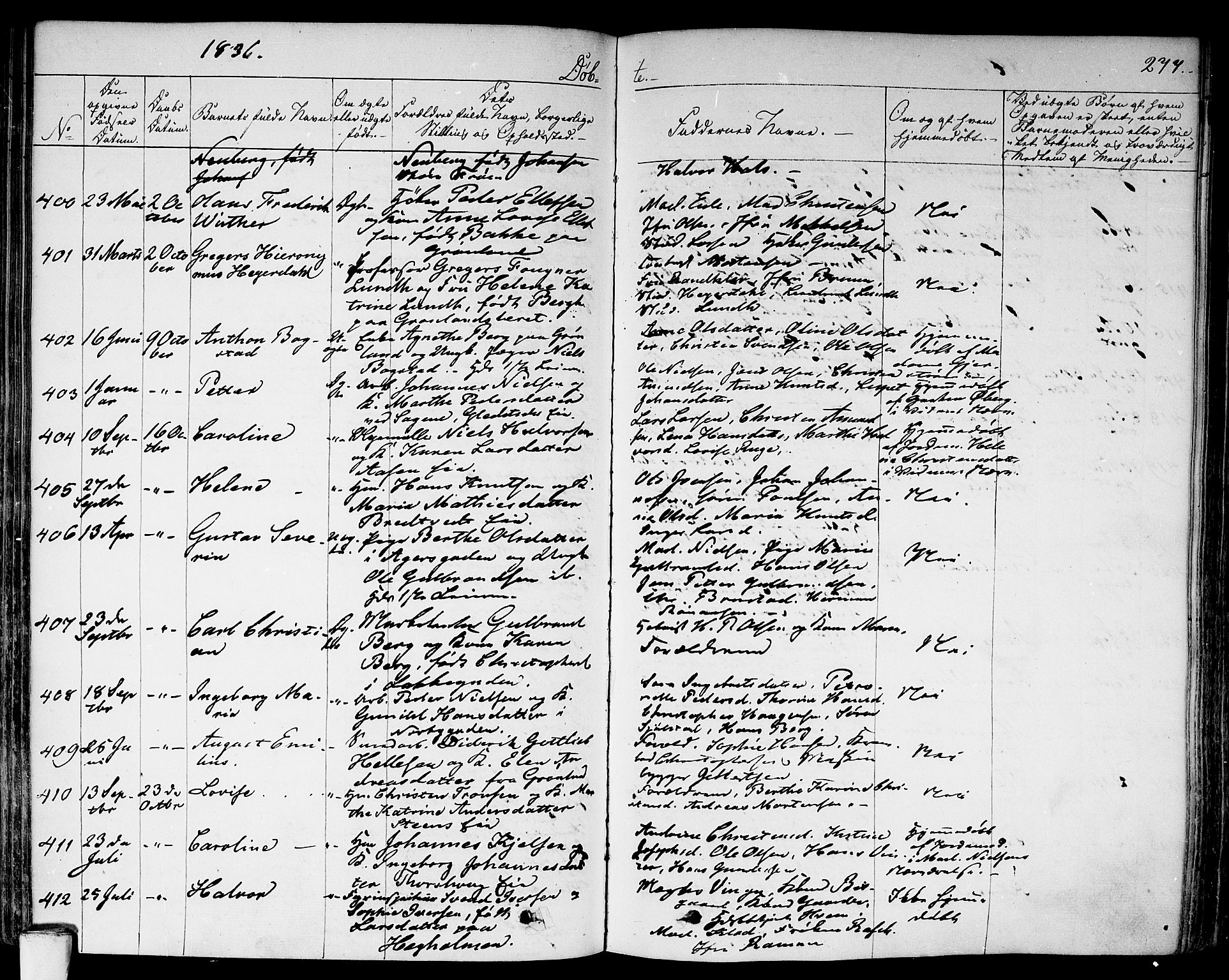 Aker prestekontor kirkebøker, AV/SAO-A-10861/F/L0013: Ministerialbok nr. 13, 1828-1837, s. 277