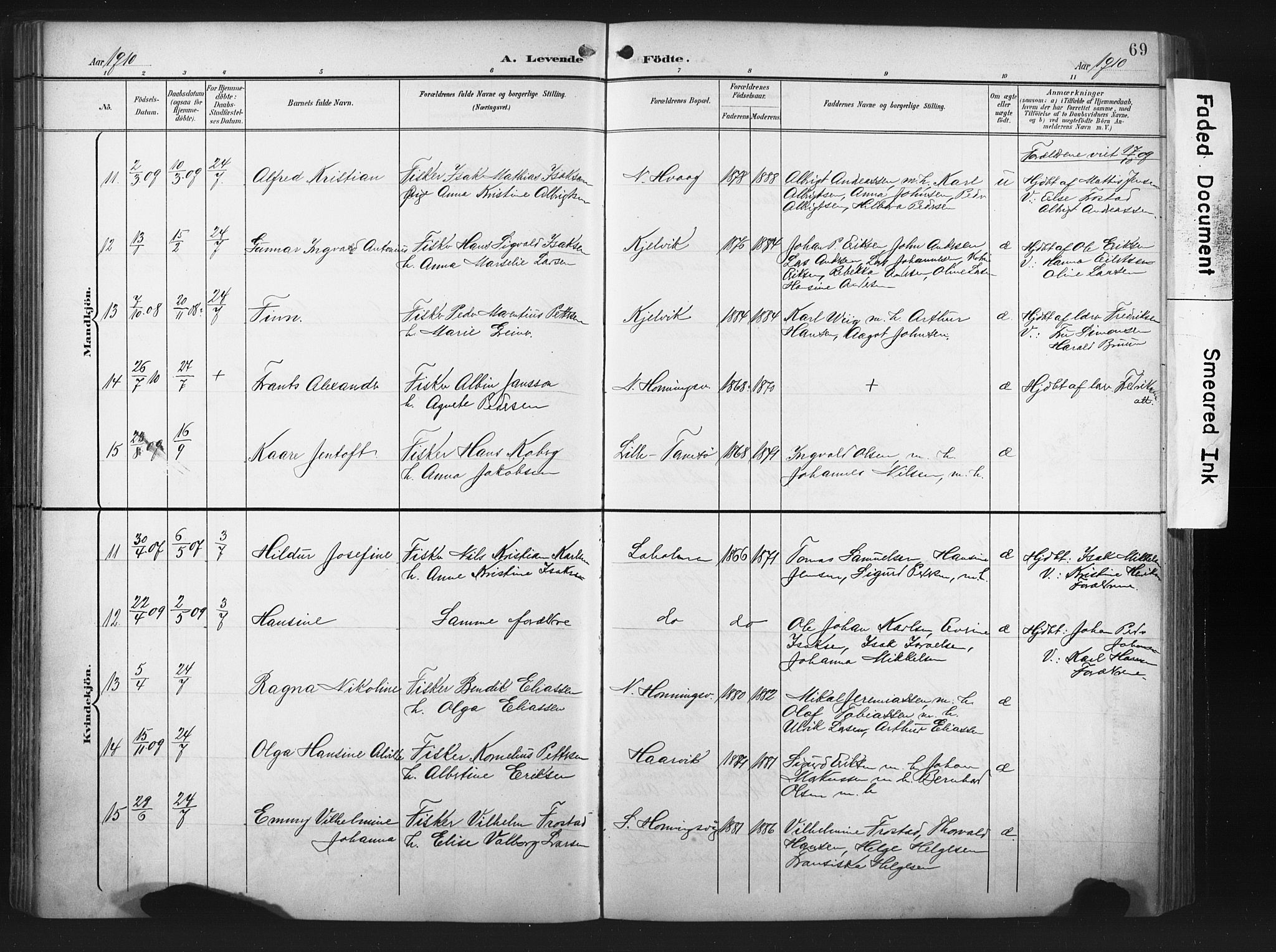 Måsøy sokneprestkontor, AV/SATØ-S-1348/H/Ha/L0008kirke: Ministerialbok nr. 8, 1900-1910, s. 69