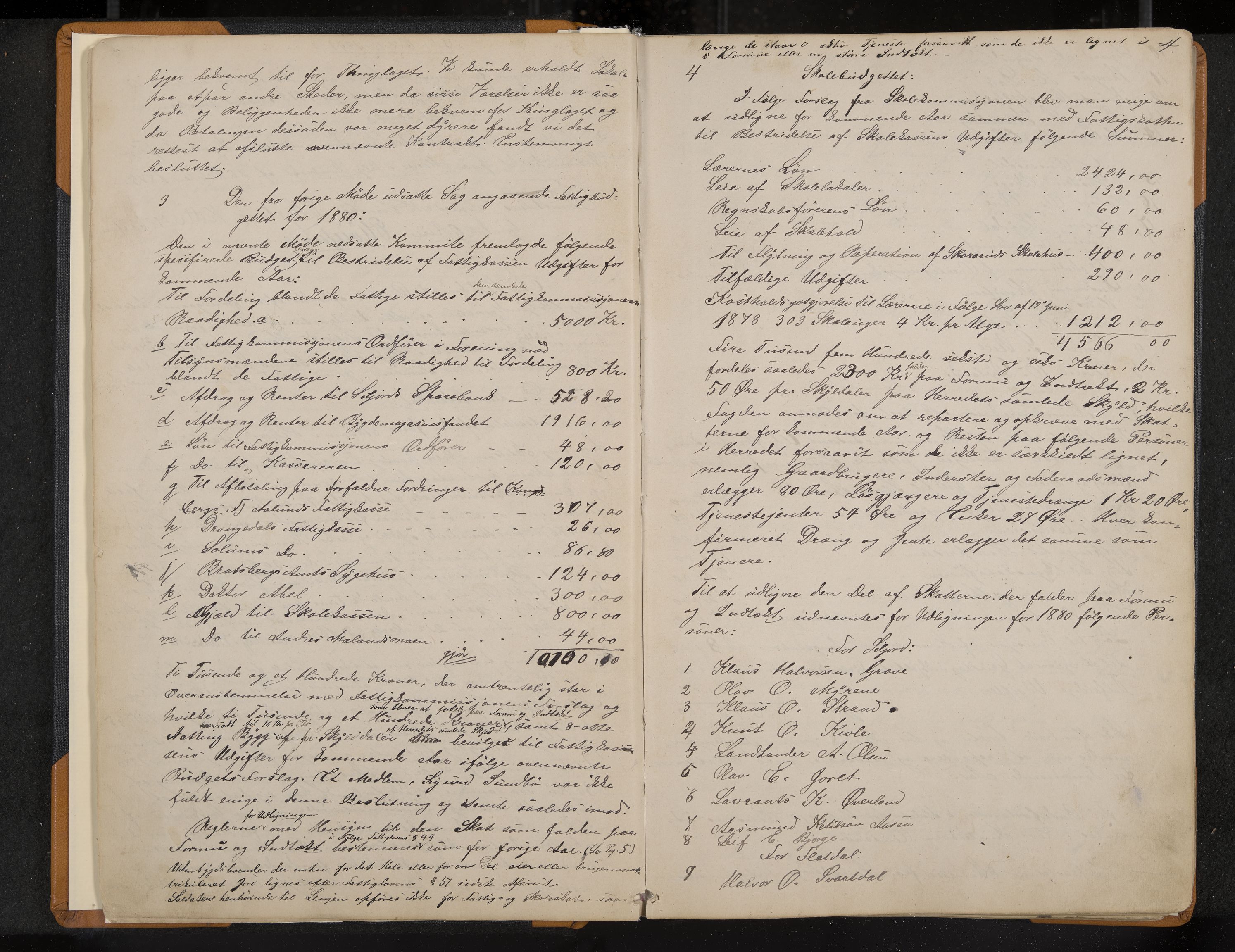 Seljord formannskap og sentraladministrasjon, IKAK/0828021/A/Aa/L0002: Møtebok med register, 1879-1890, s. 4