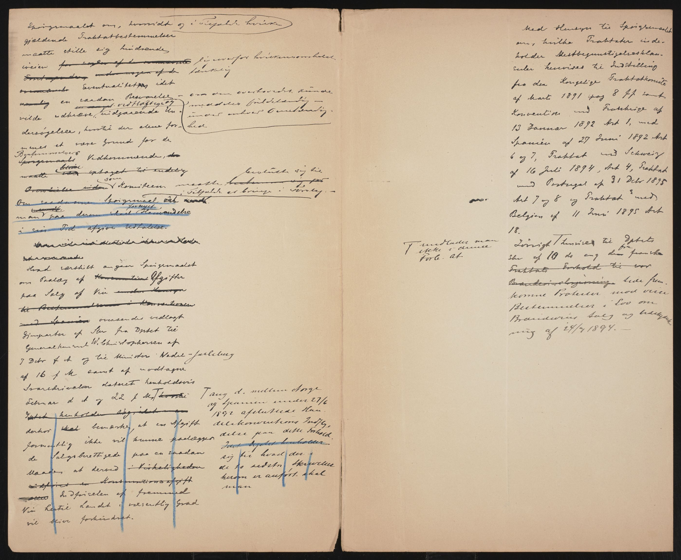 Utenriksdepartementet, AV/RA-S-2259, 1873-1919, s. 3